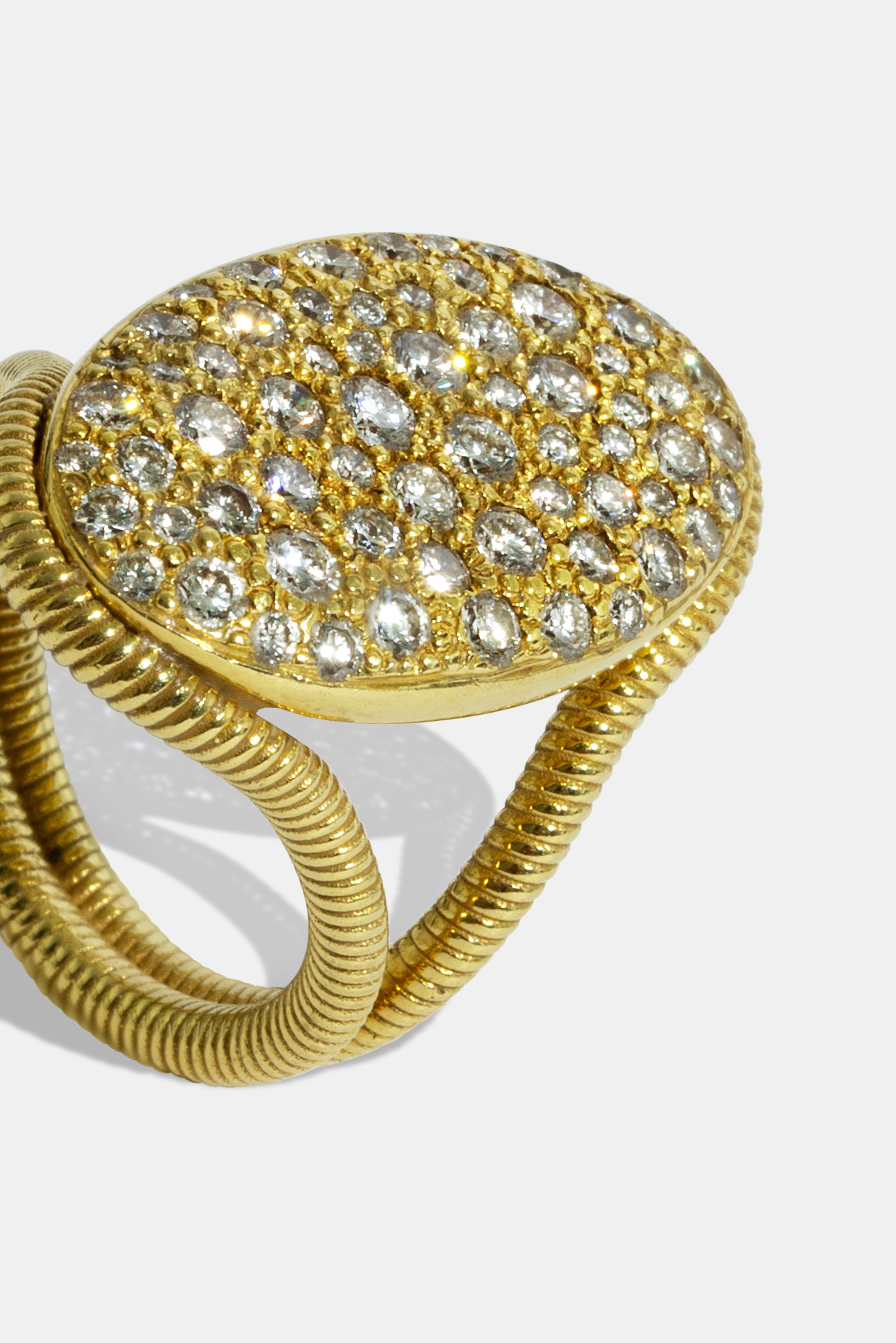 Cabo pavé oval ring