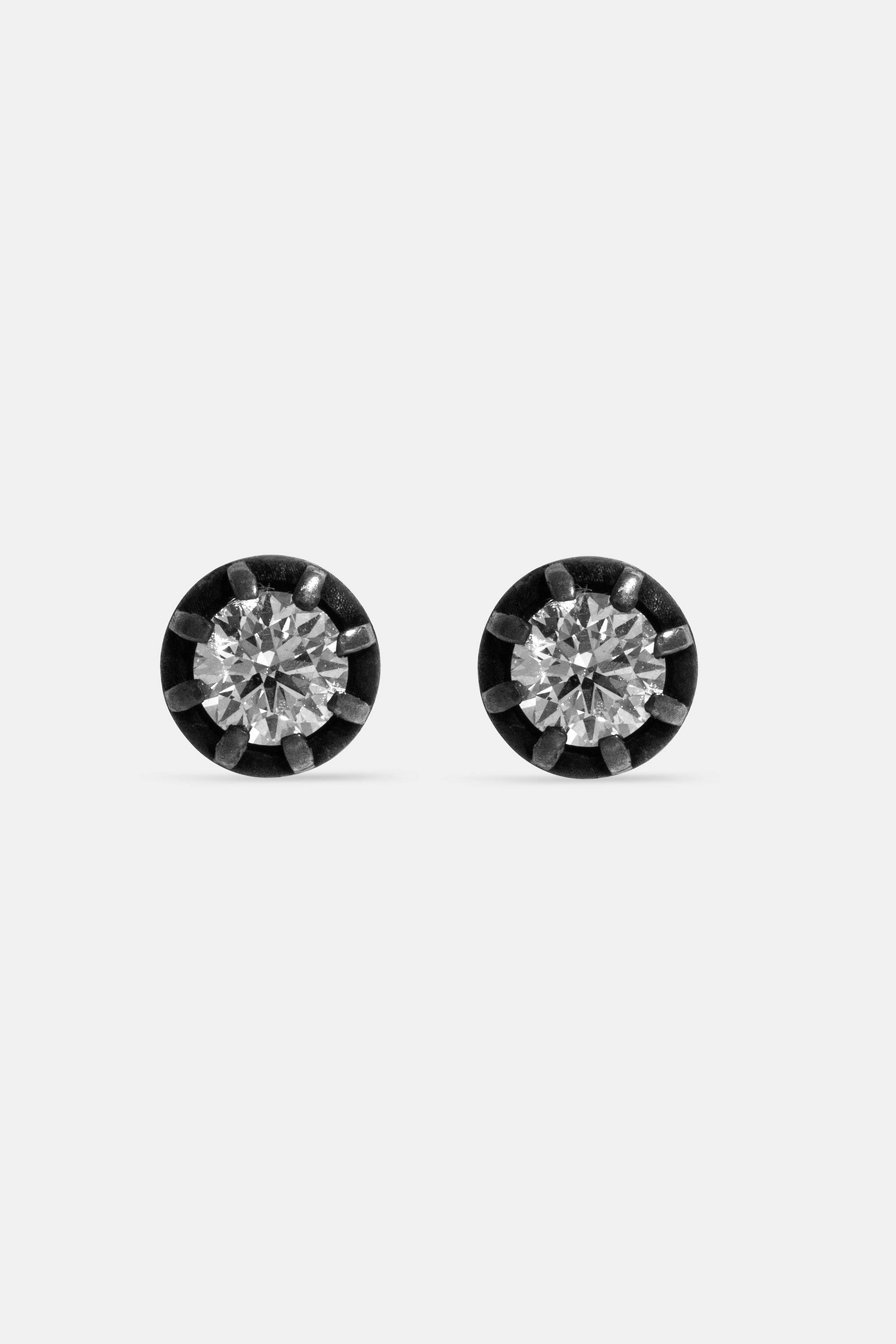 Midnight studs 0.90ct