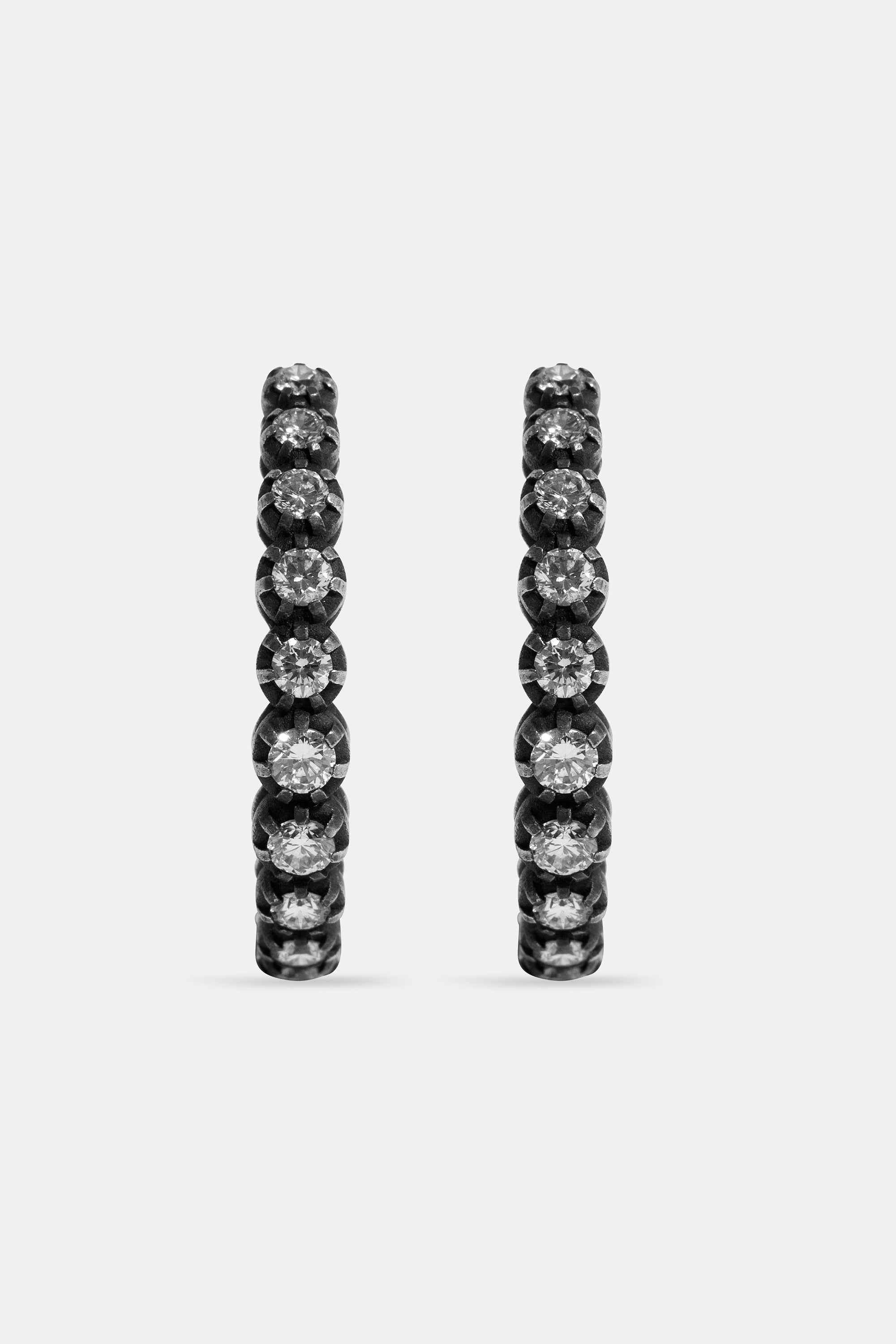 Midnight hoop earrings M