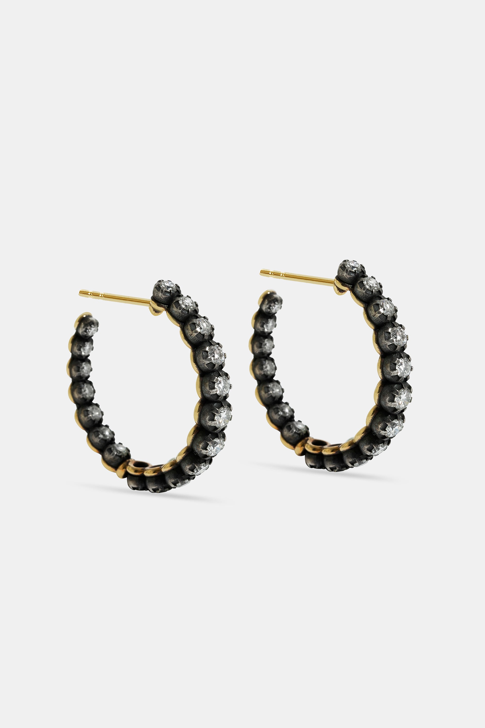 Midnight hoop earrings M