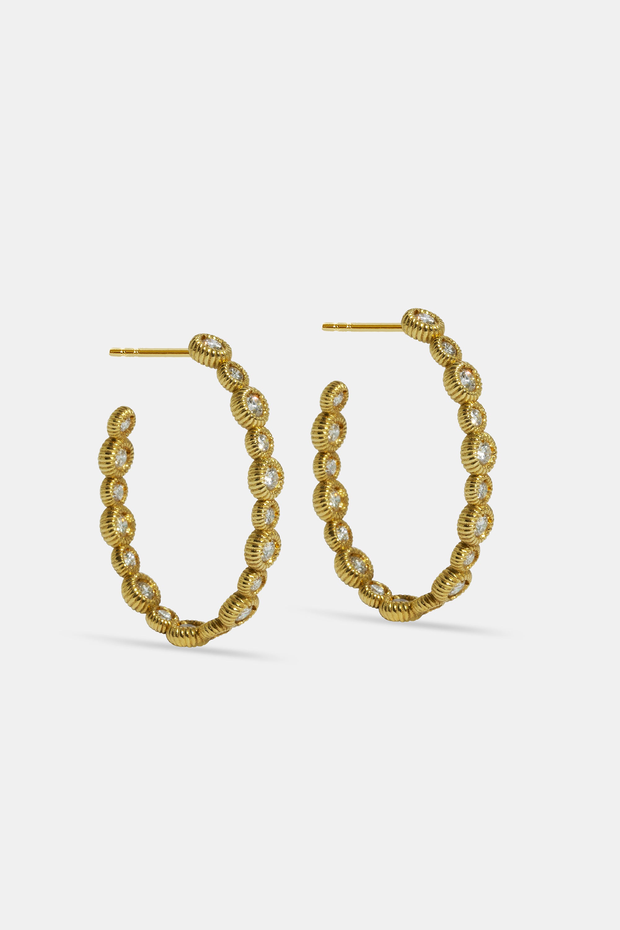 Cabo oval hoop earrings