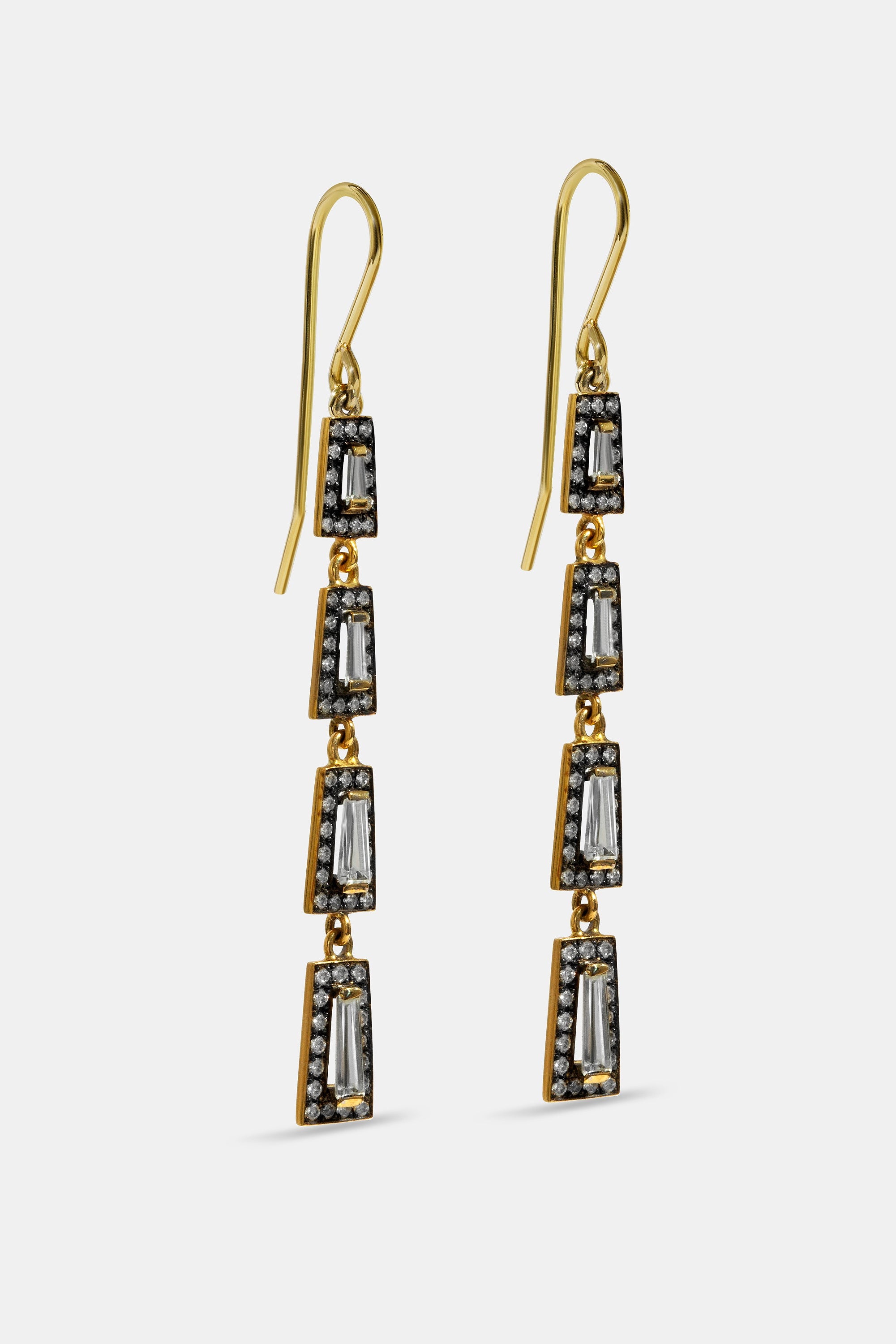 Pendientes Midnight cuatro taper