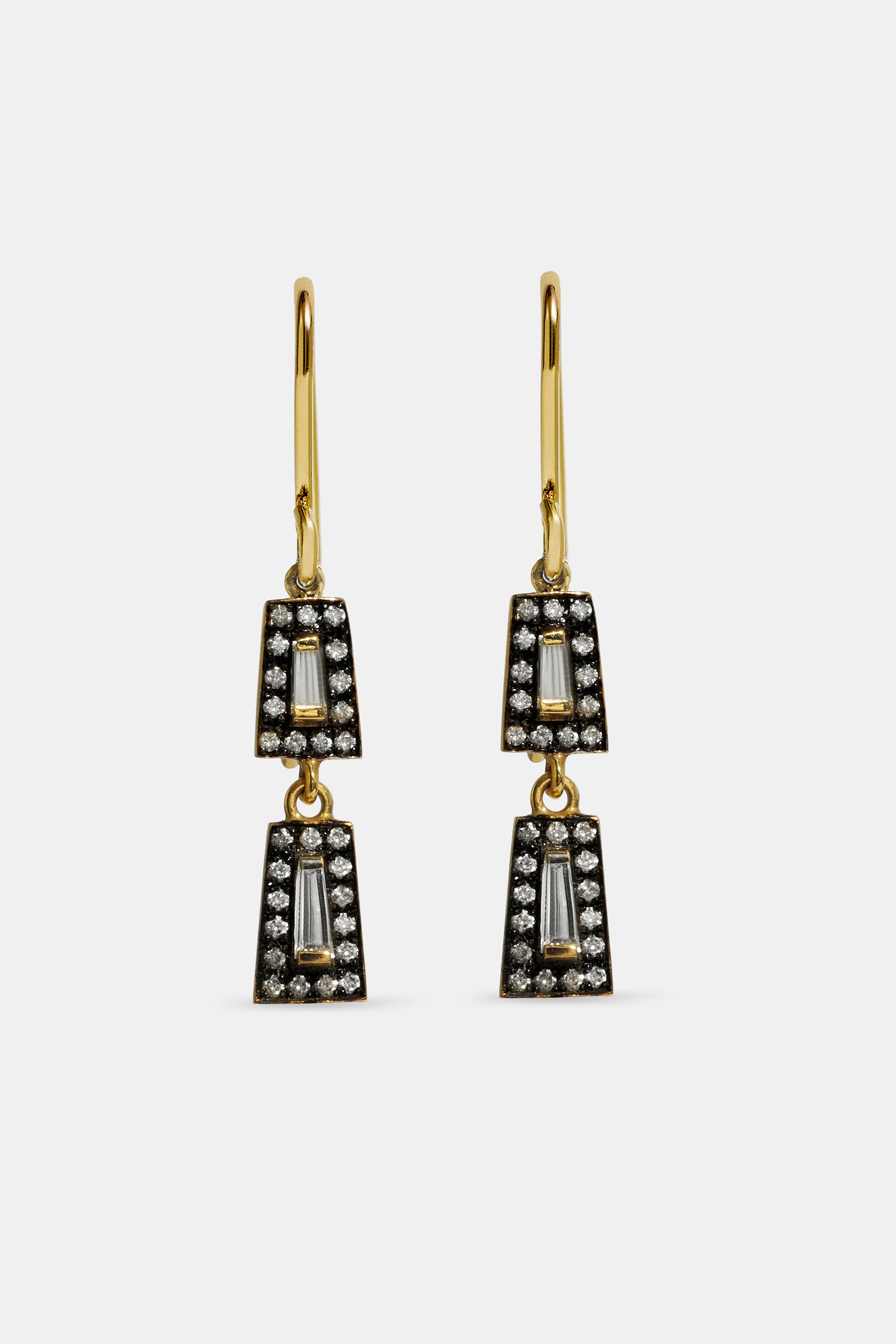 Midnight two taper earrings