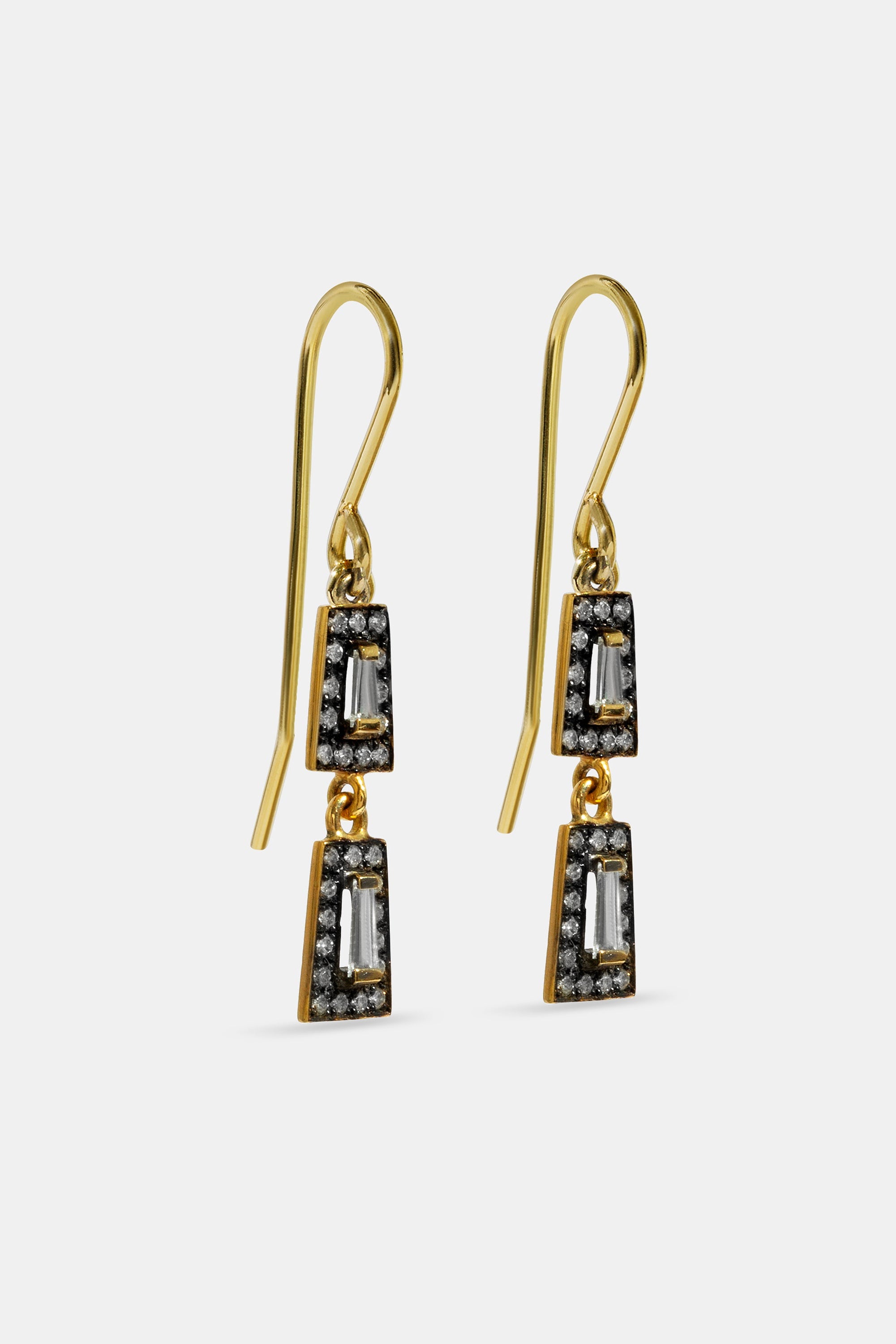 Midnight two taper earrings