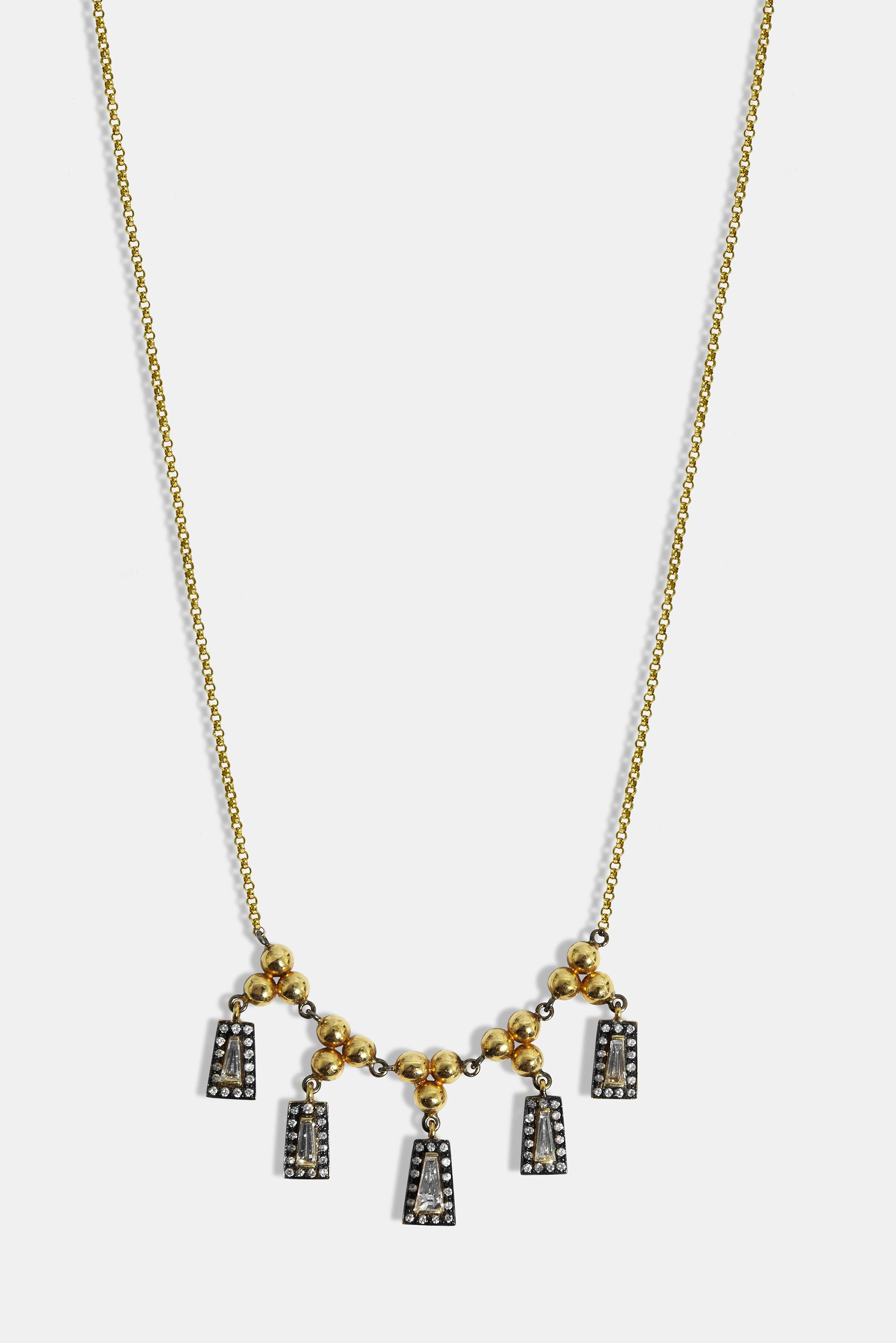 Midnight five taper necklace