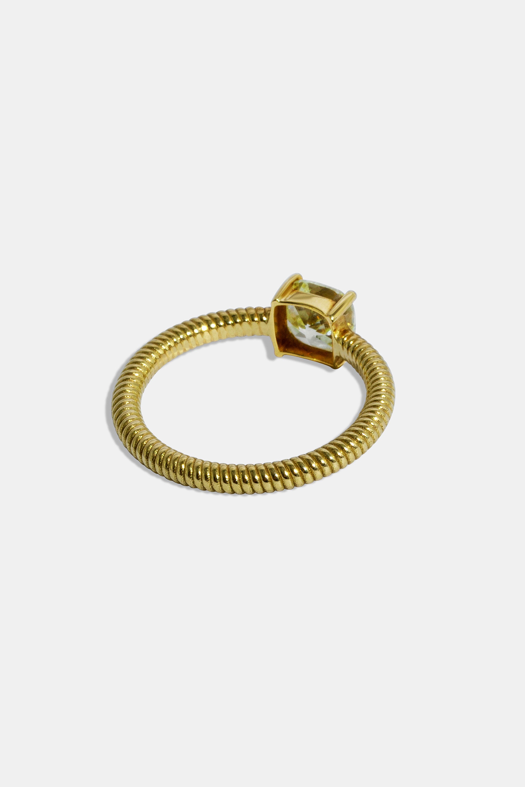 Anillo Cabo cushion amarillo