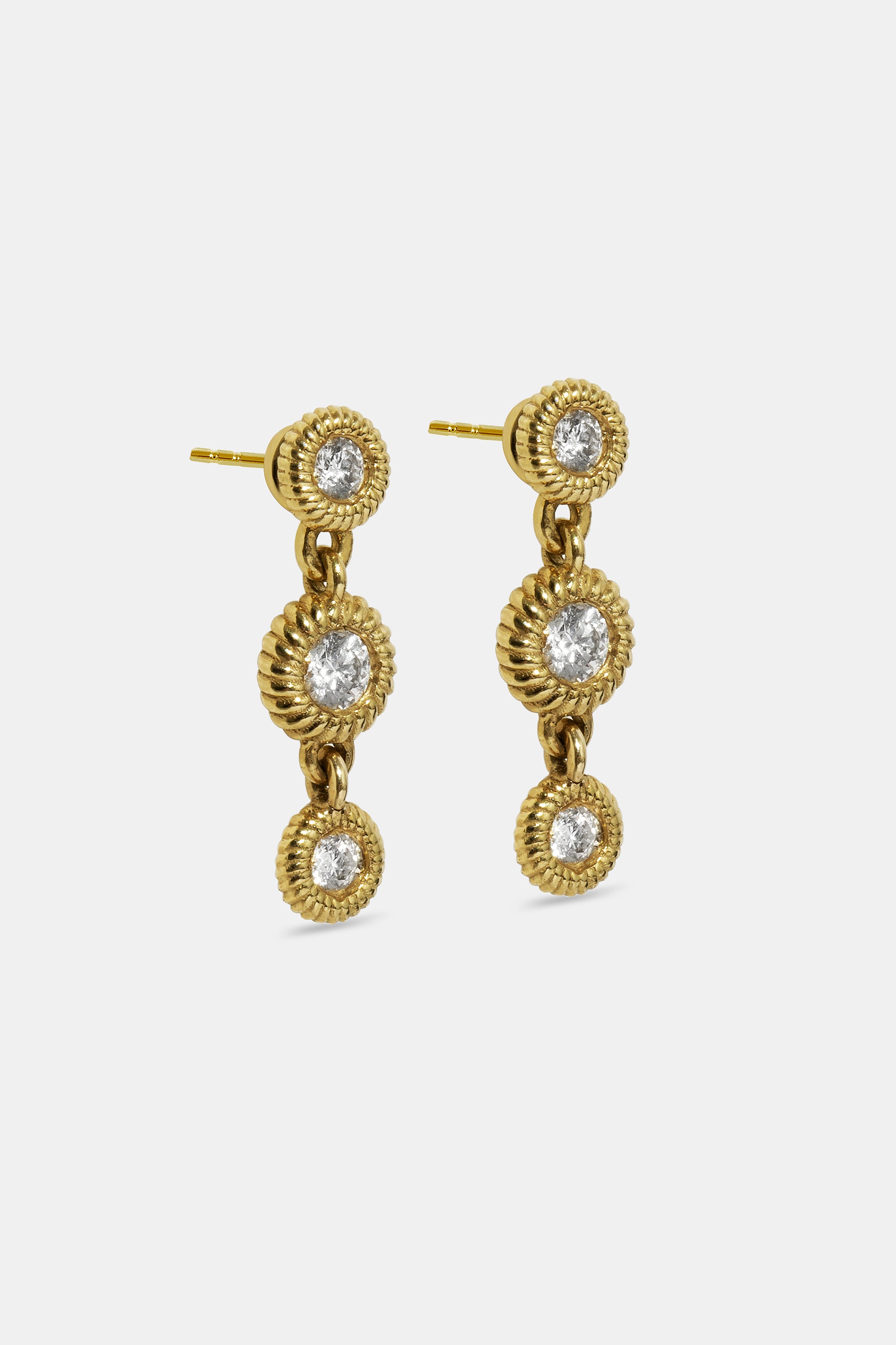 Pendientes Cabo 3 diamantes