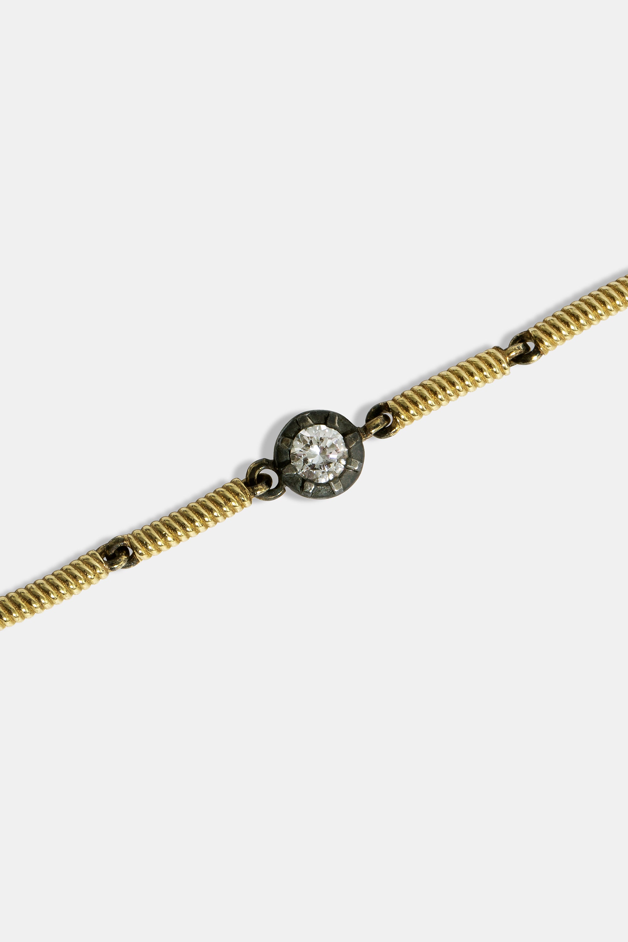 Pulsera de tubo Cabo con un diamante