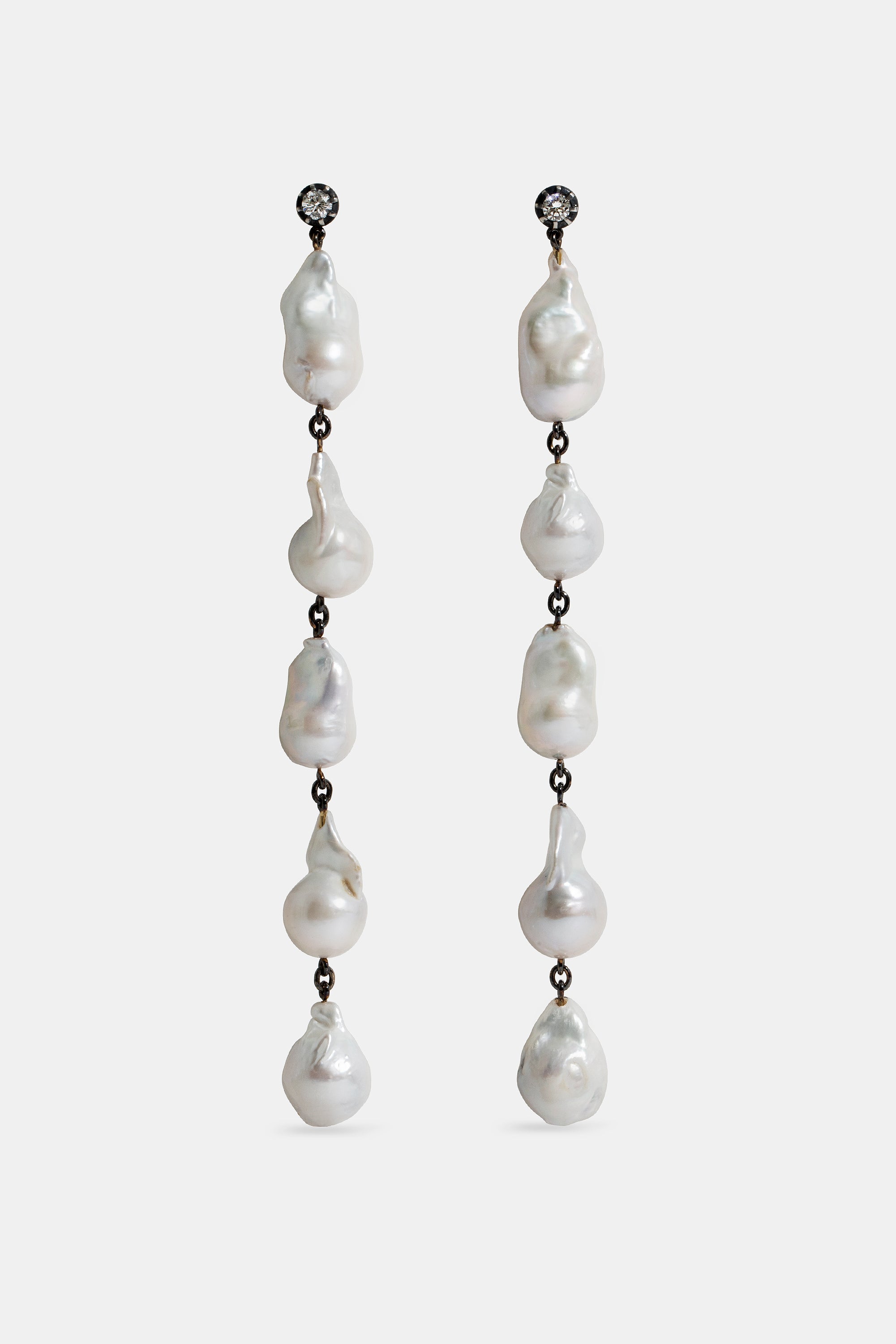 Pendientes largos Midnight & Pearls