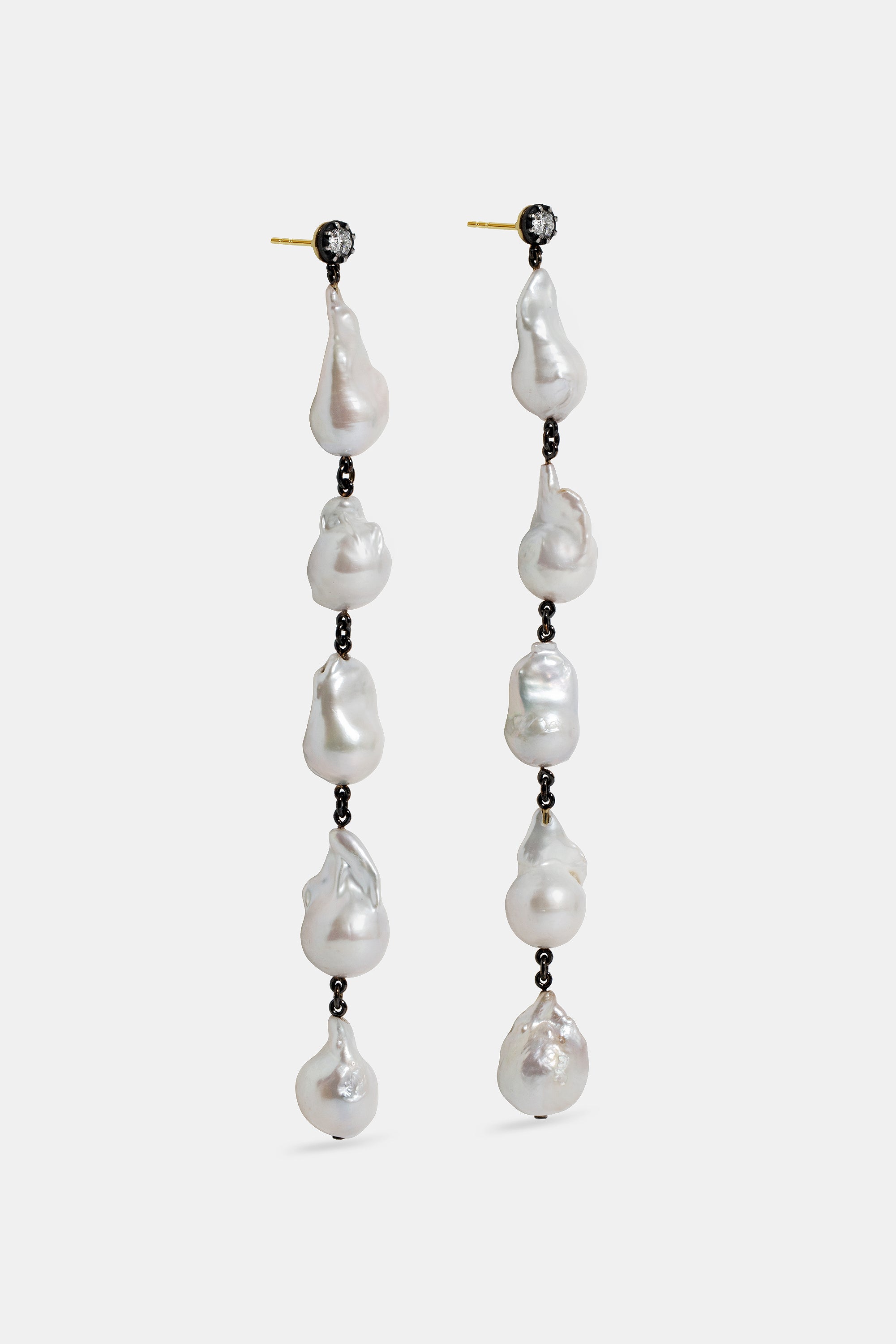 Pendientes largos Midnight & Pearls