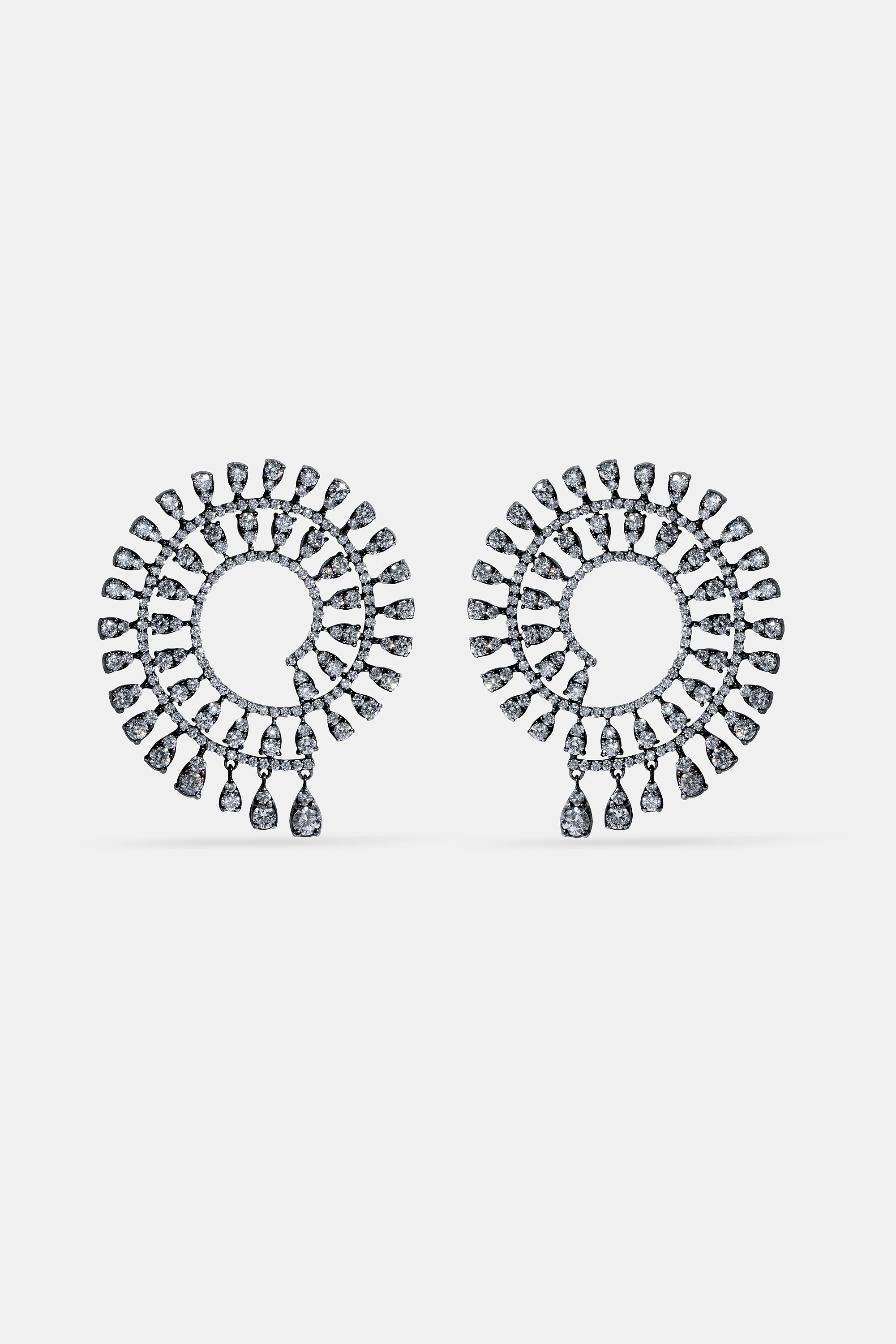 Pendientes Caracola negros