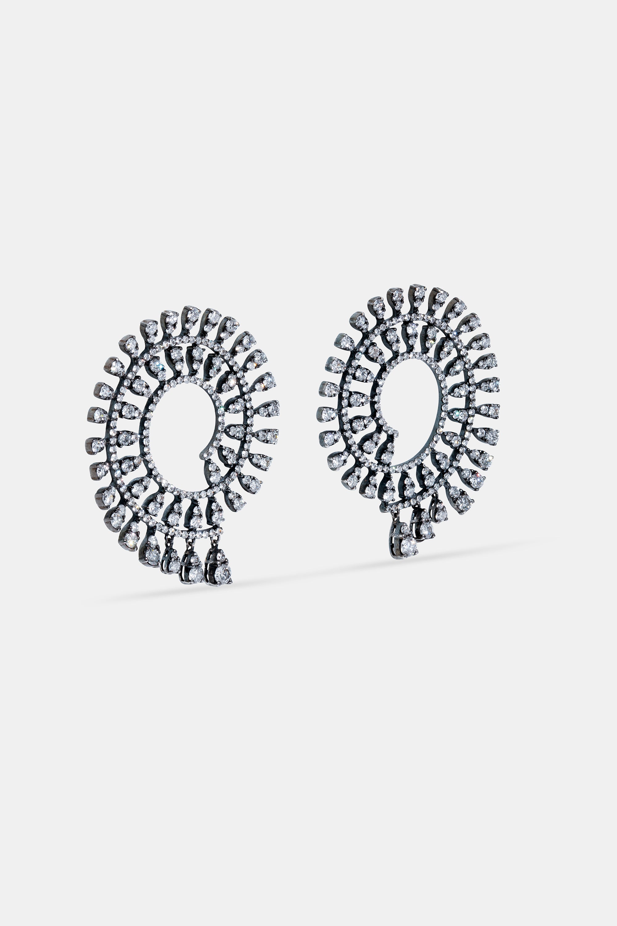 Pendientes Caracola negros