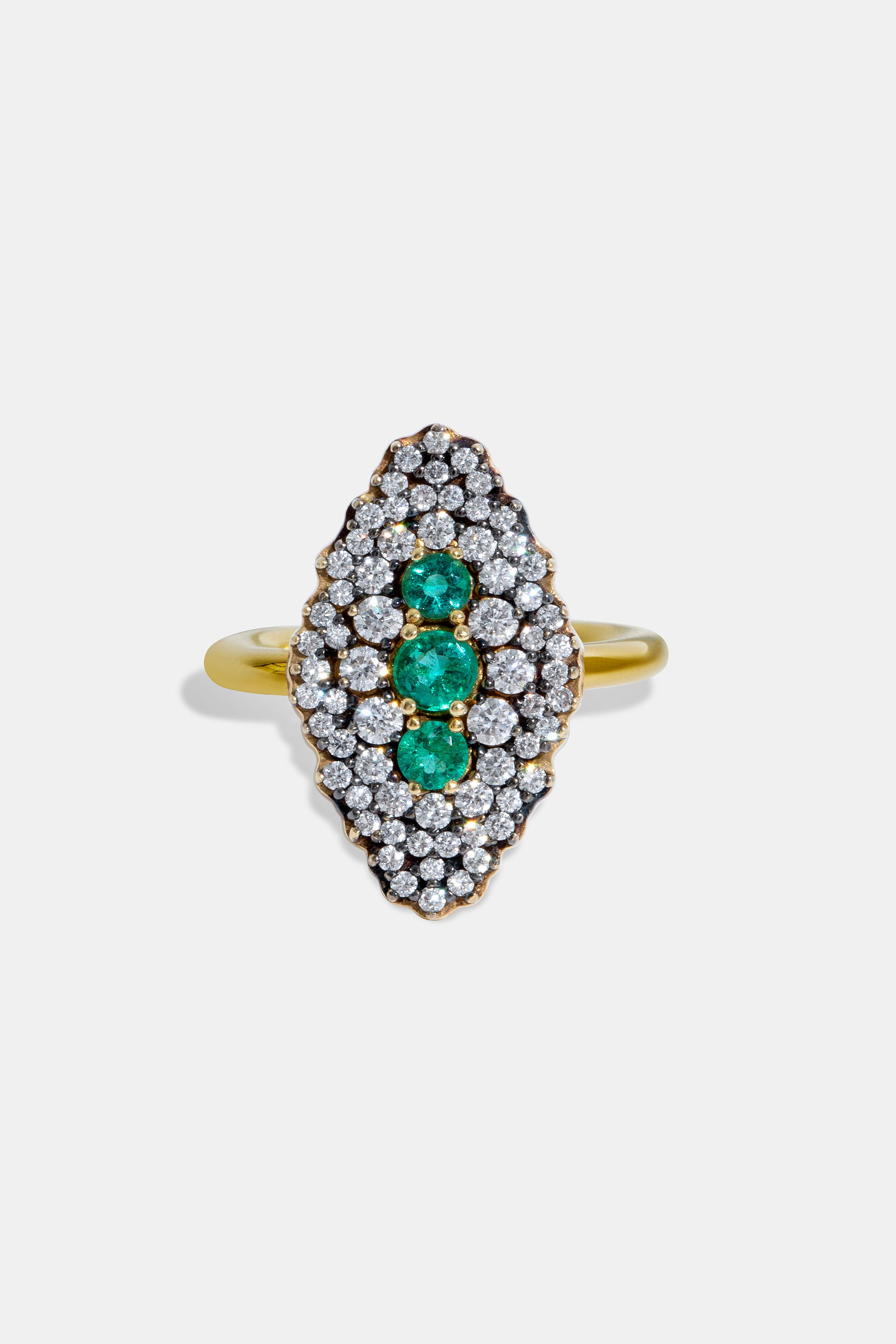 Maxi lanzadera emerald ring