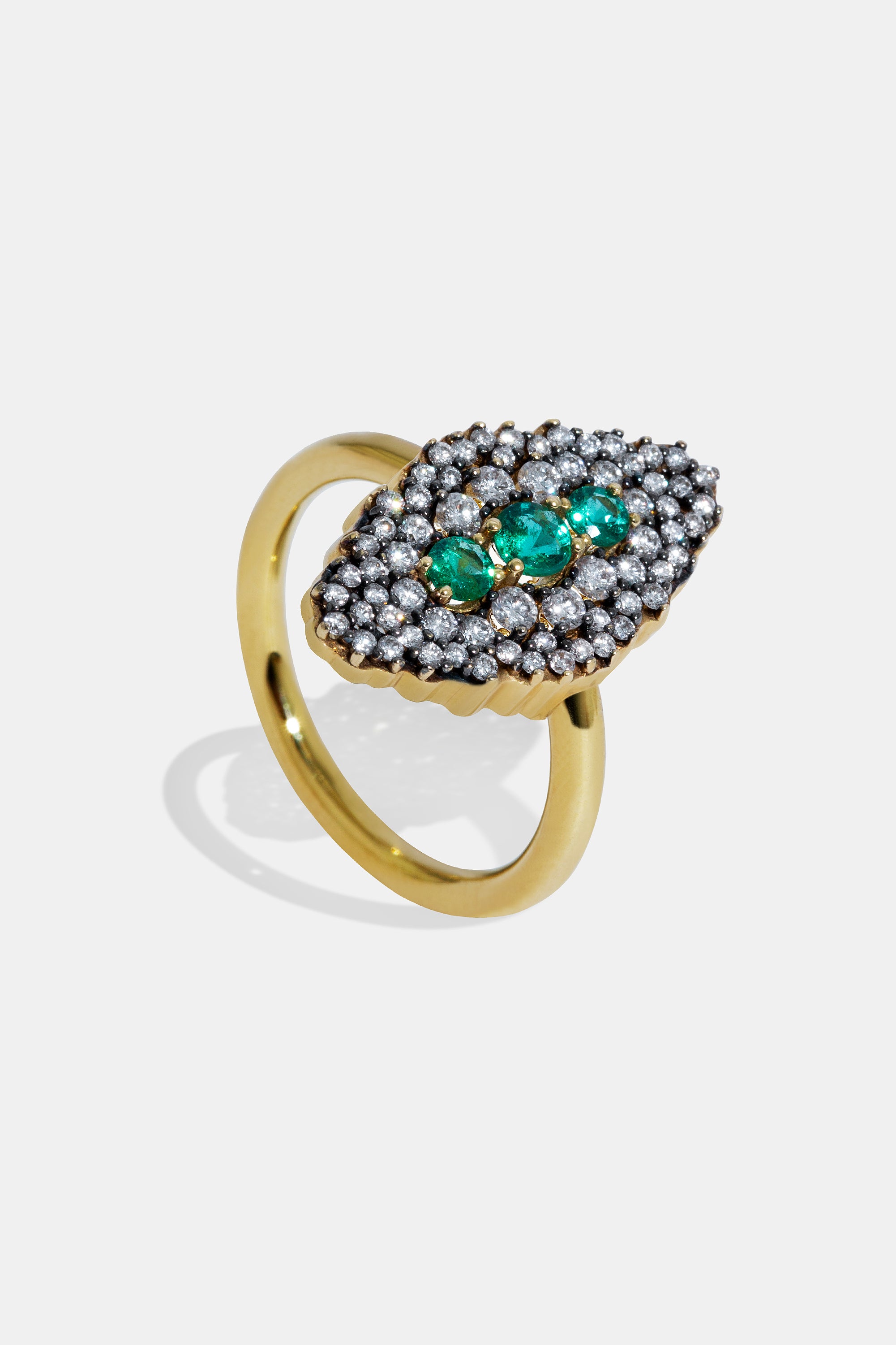 Maxi lanzadera emerald ring