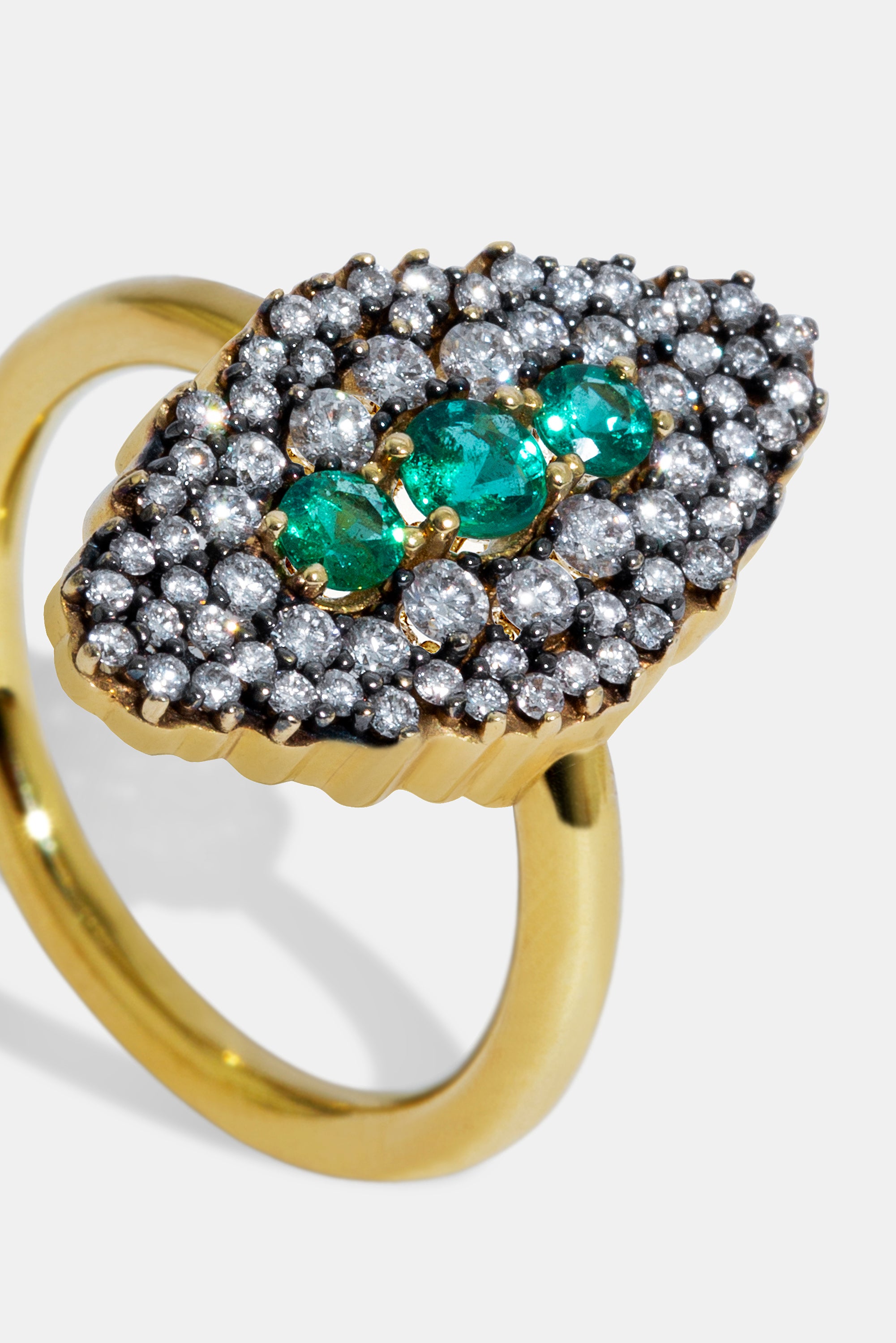 Maxi lanzadera emerald ring