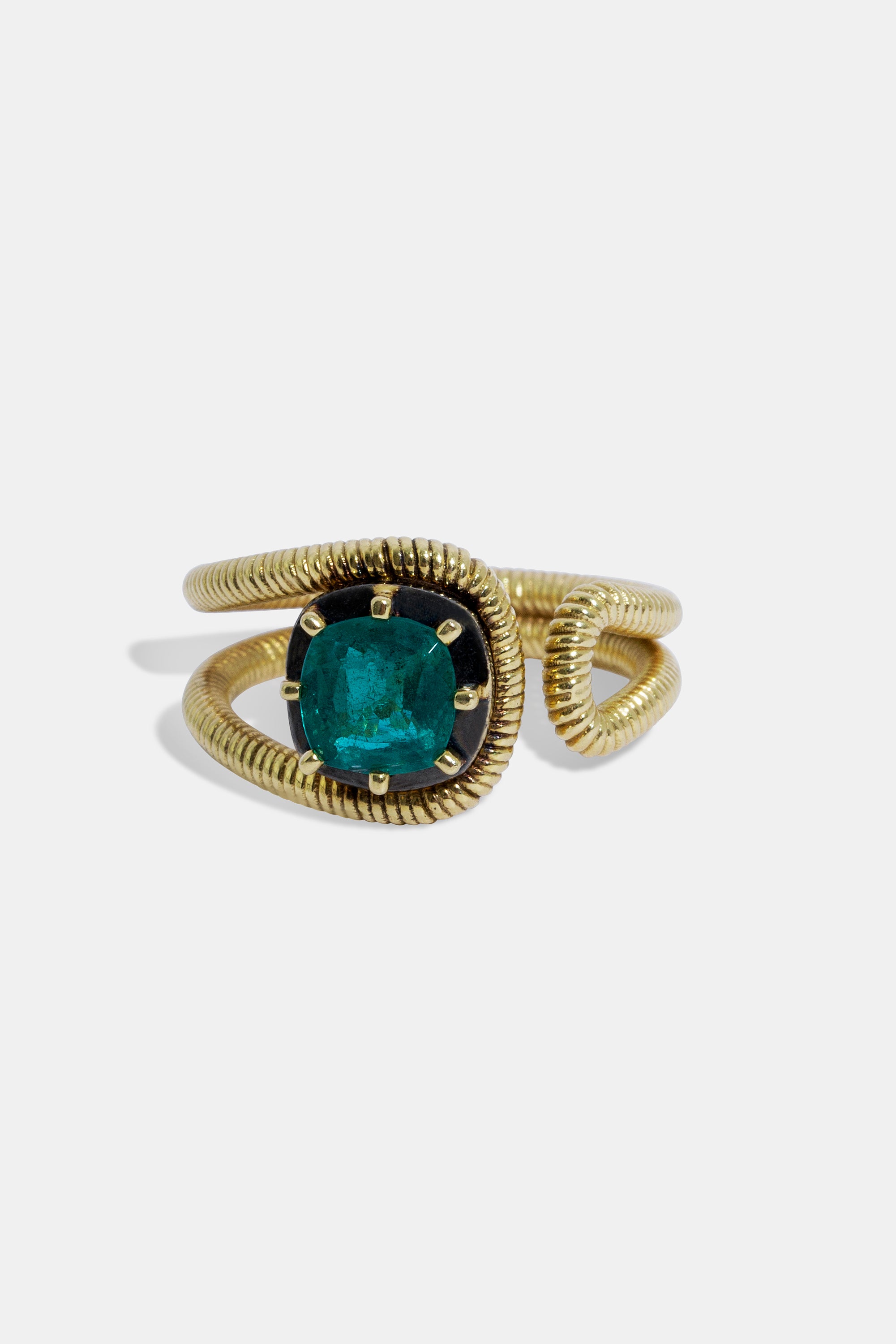 Sylvie emerald ring