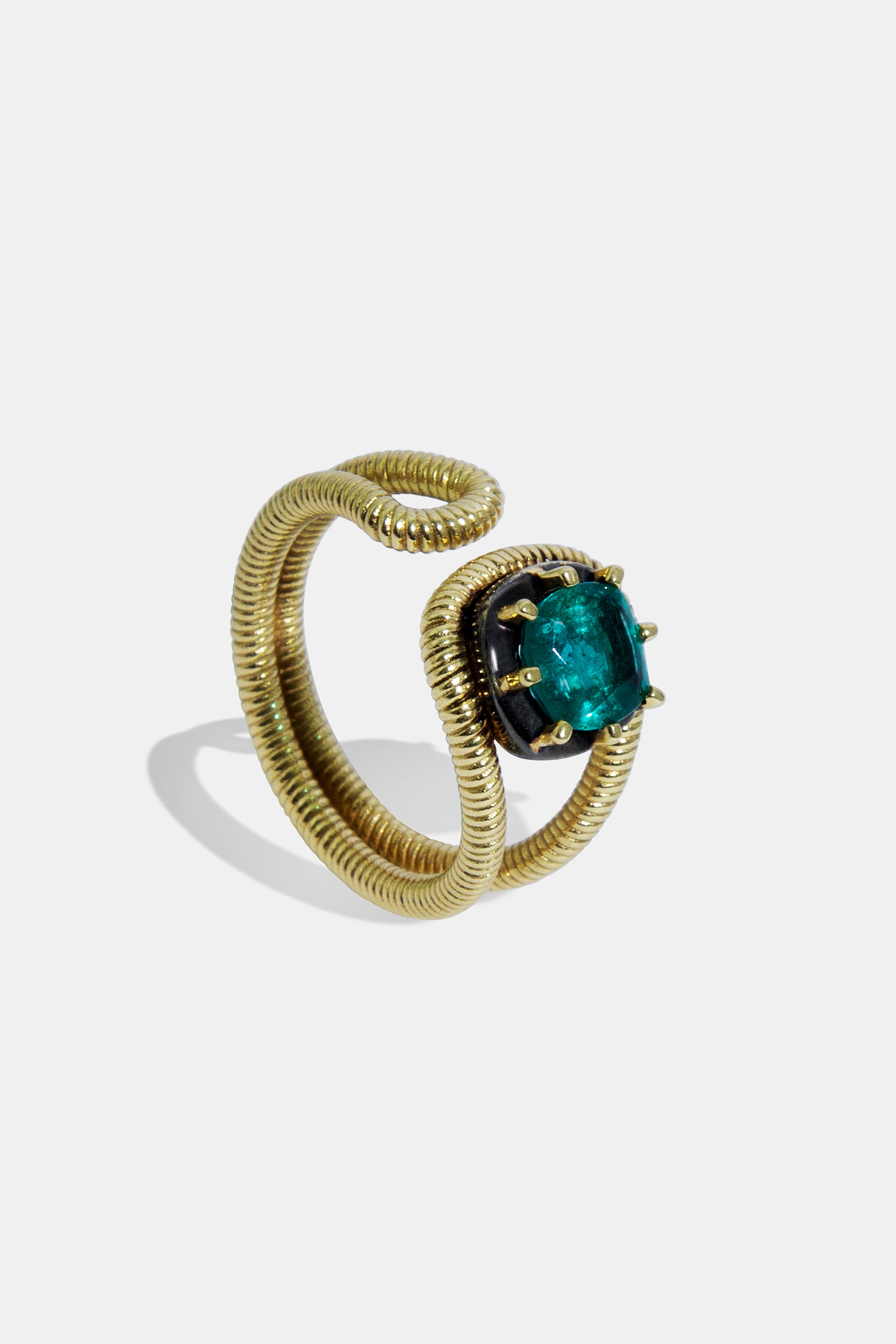 Sylvie emerald ring