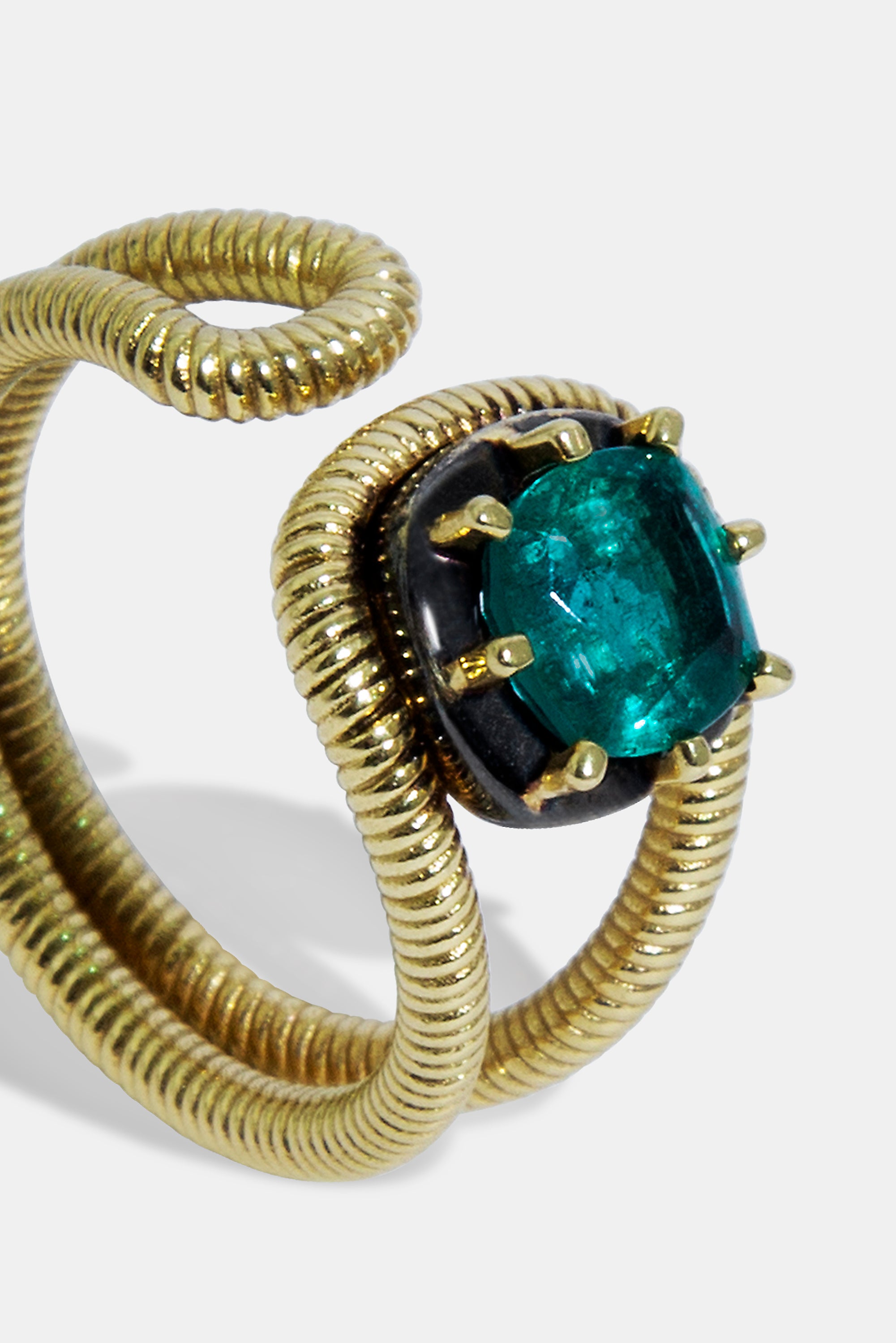 Sylvie emerald ring