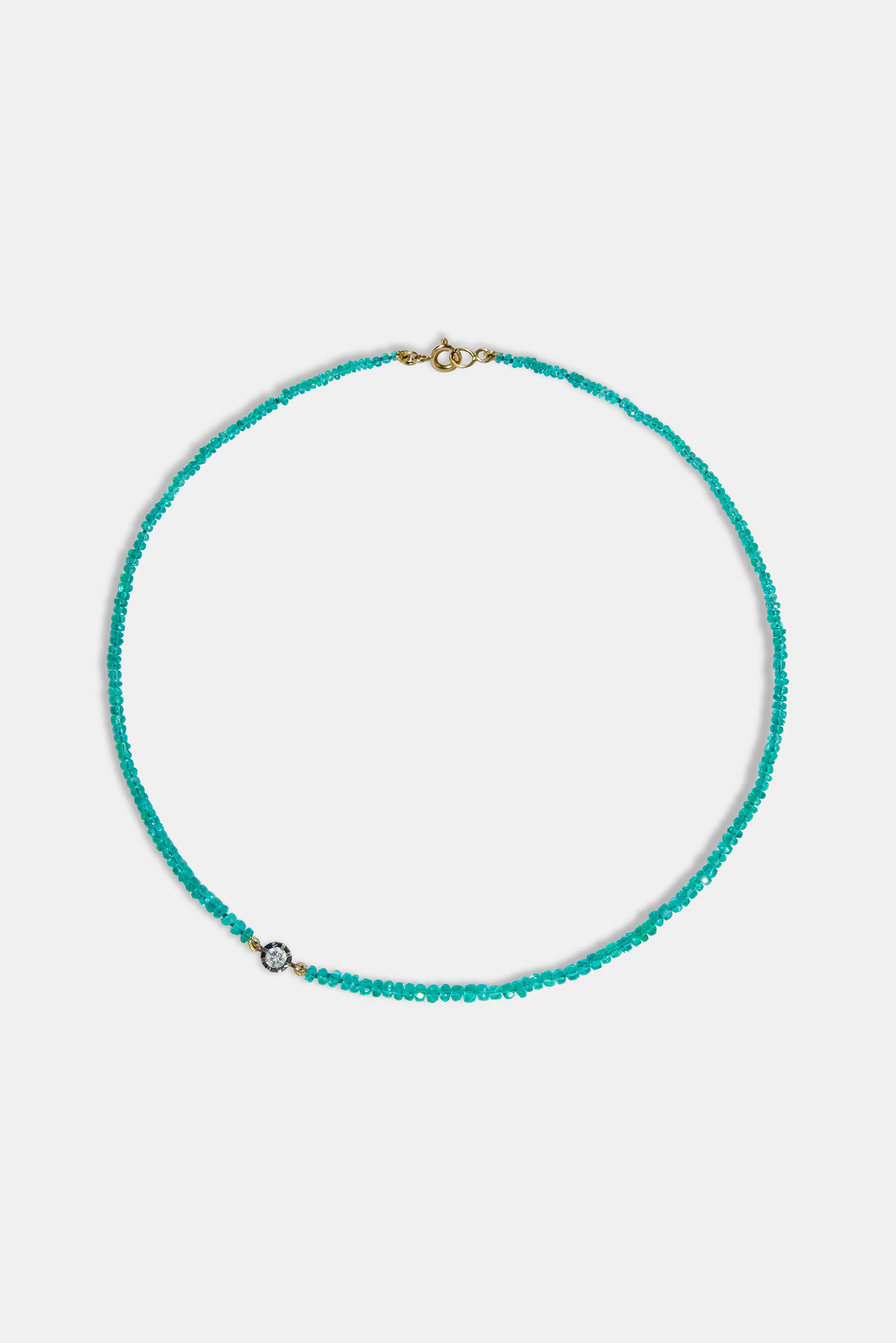 Collar beads esmeraldas