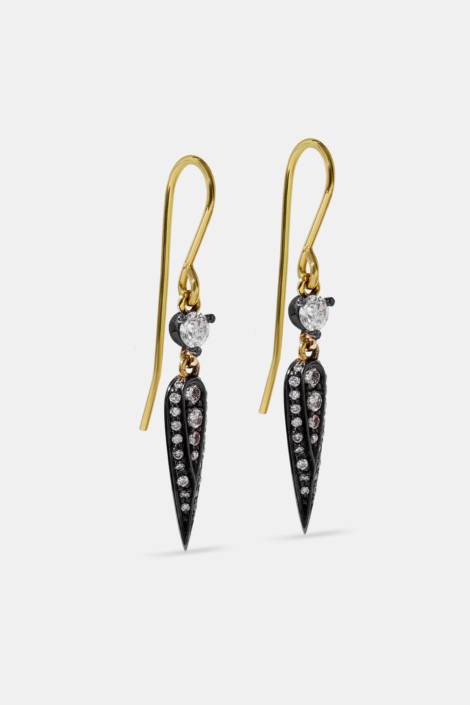 Pendientes Midnight pluma negra