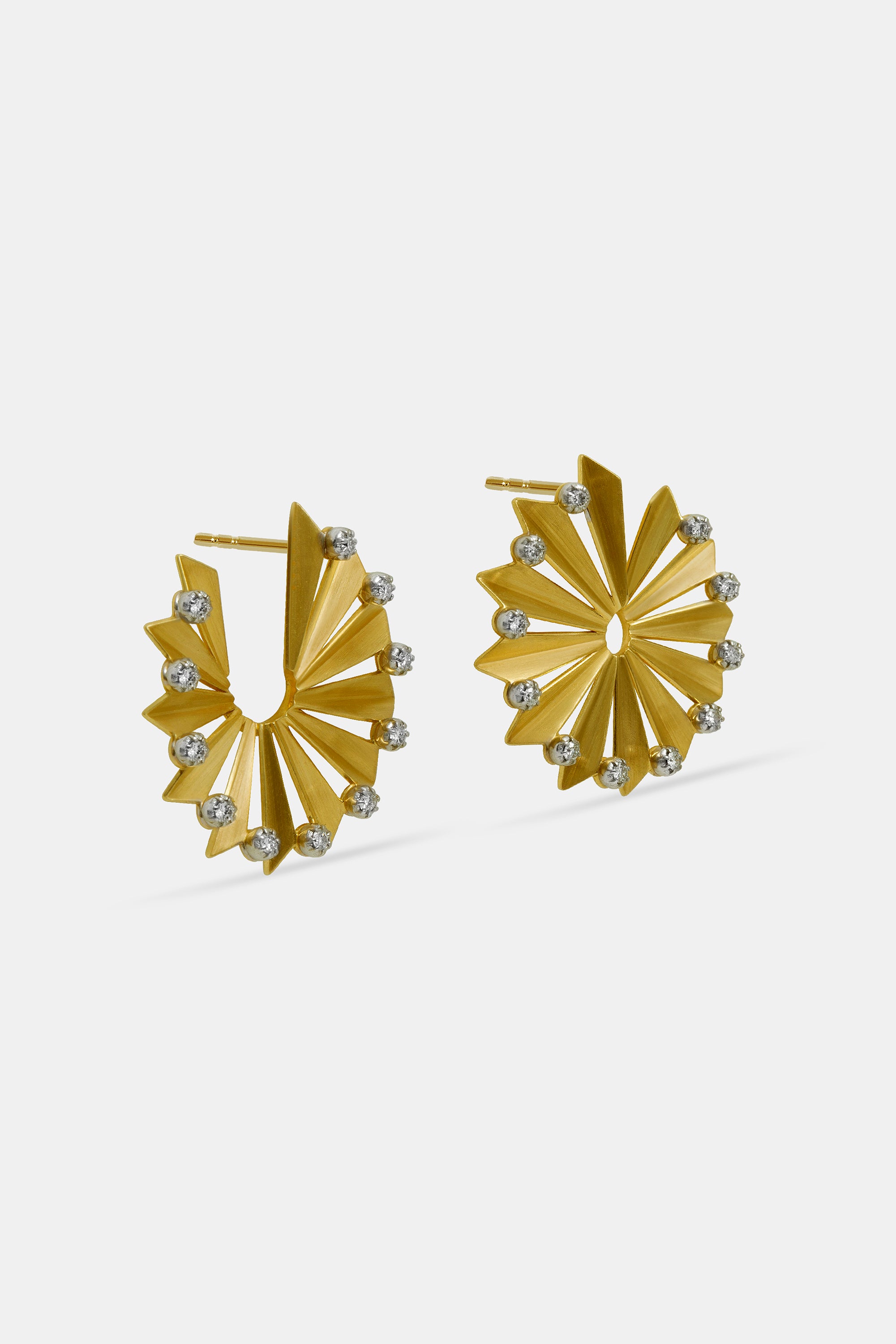 Swords circle earring