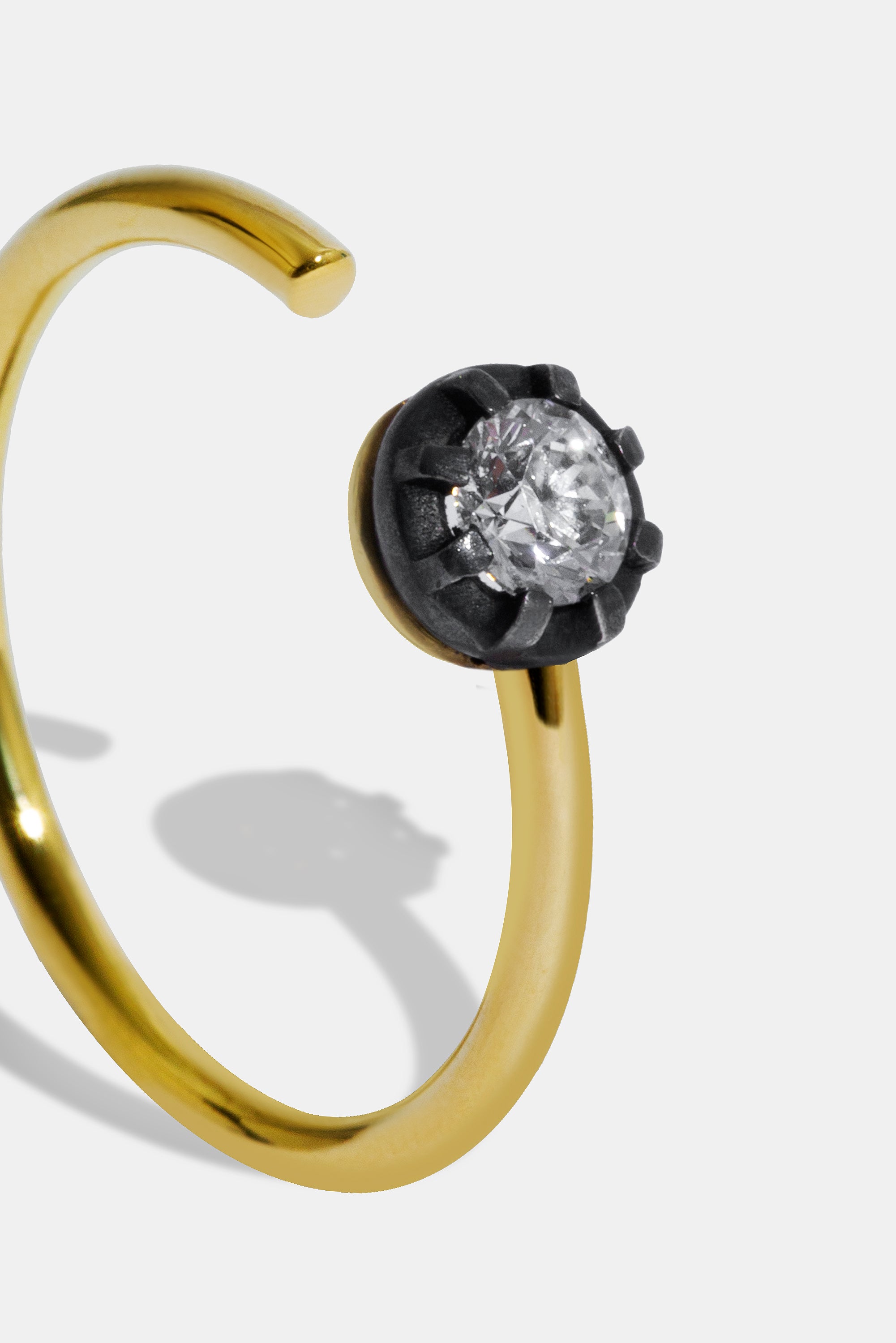 Midnight open ring 0.25ct.