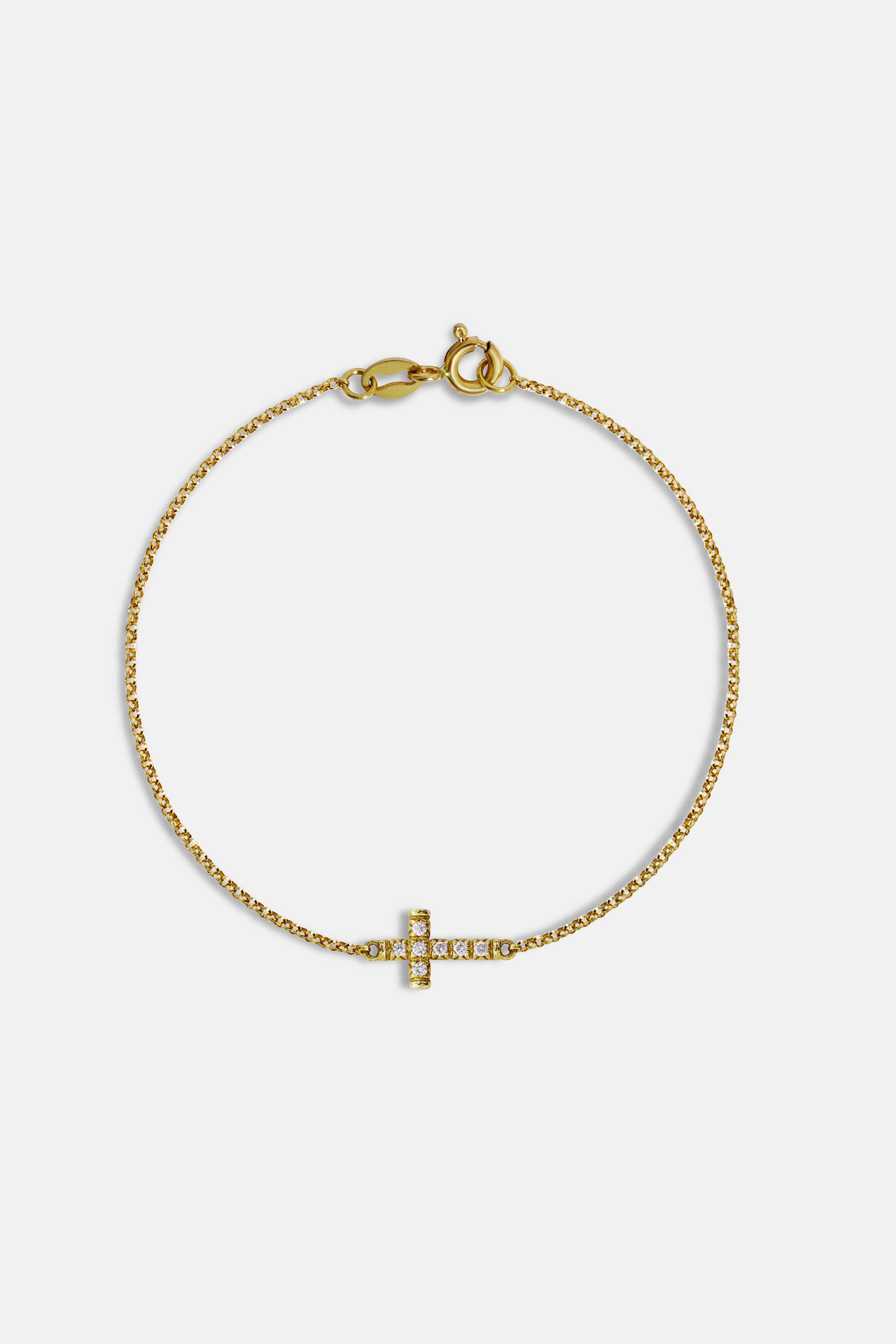Lea cross yellow bracelet