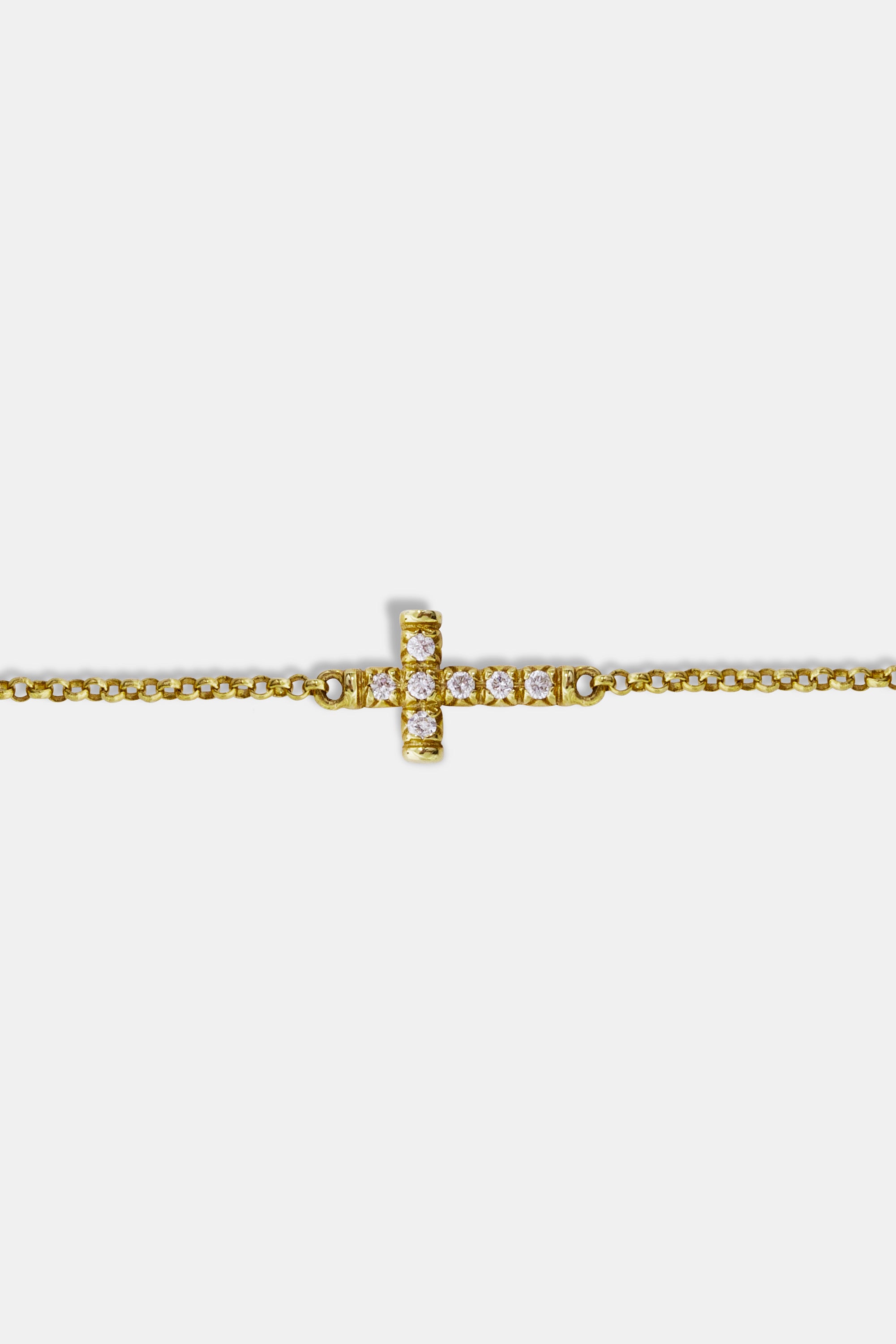 Lea cross yellow bracelet