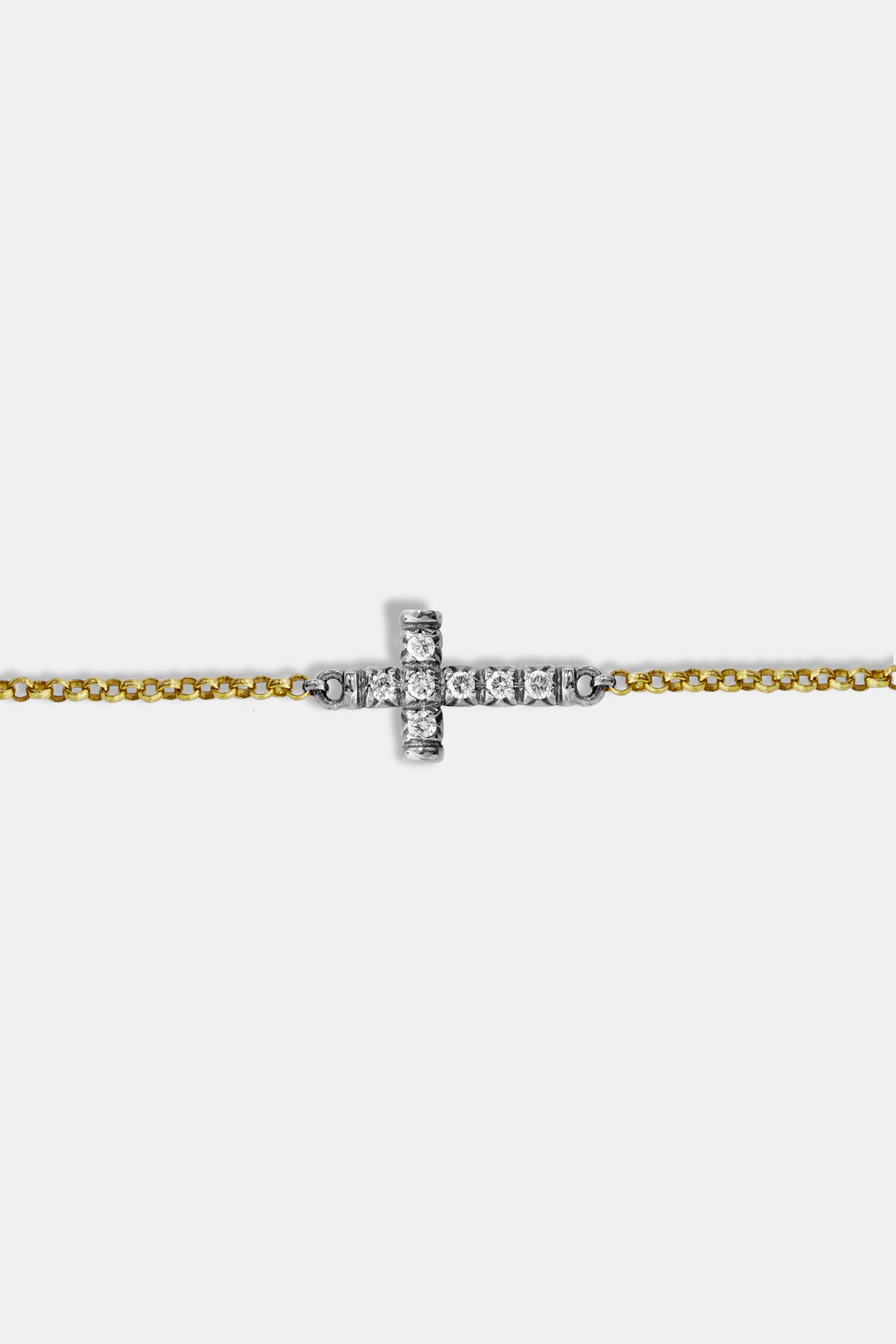 Lea cross white bracelet