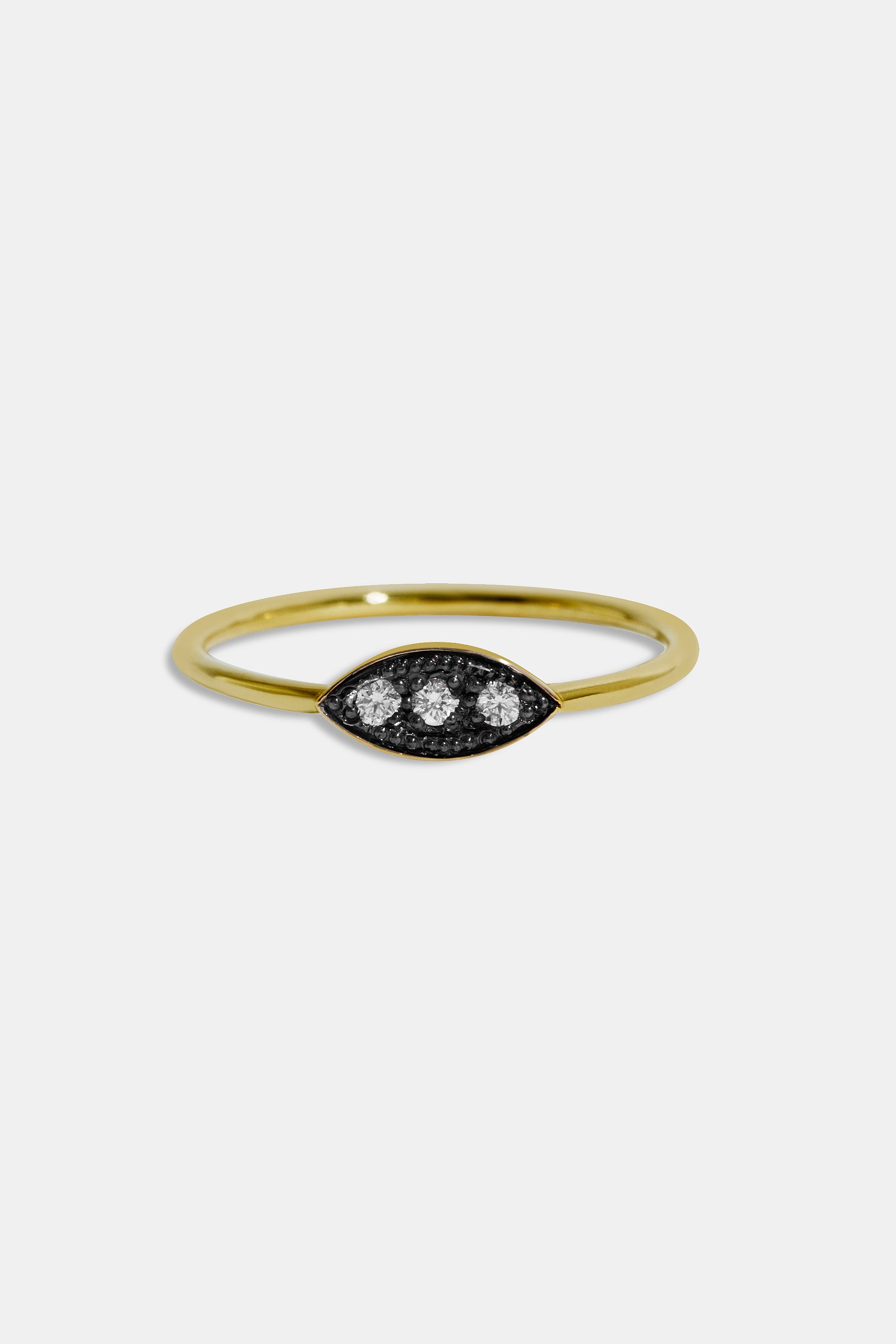 Midnight triple tiny ring
