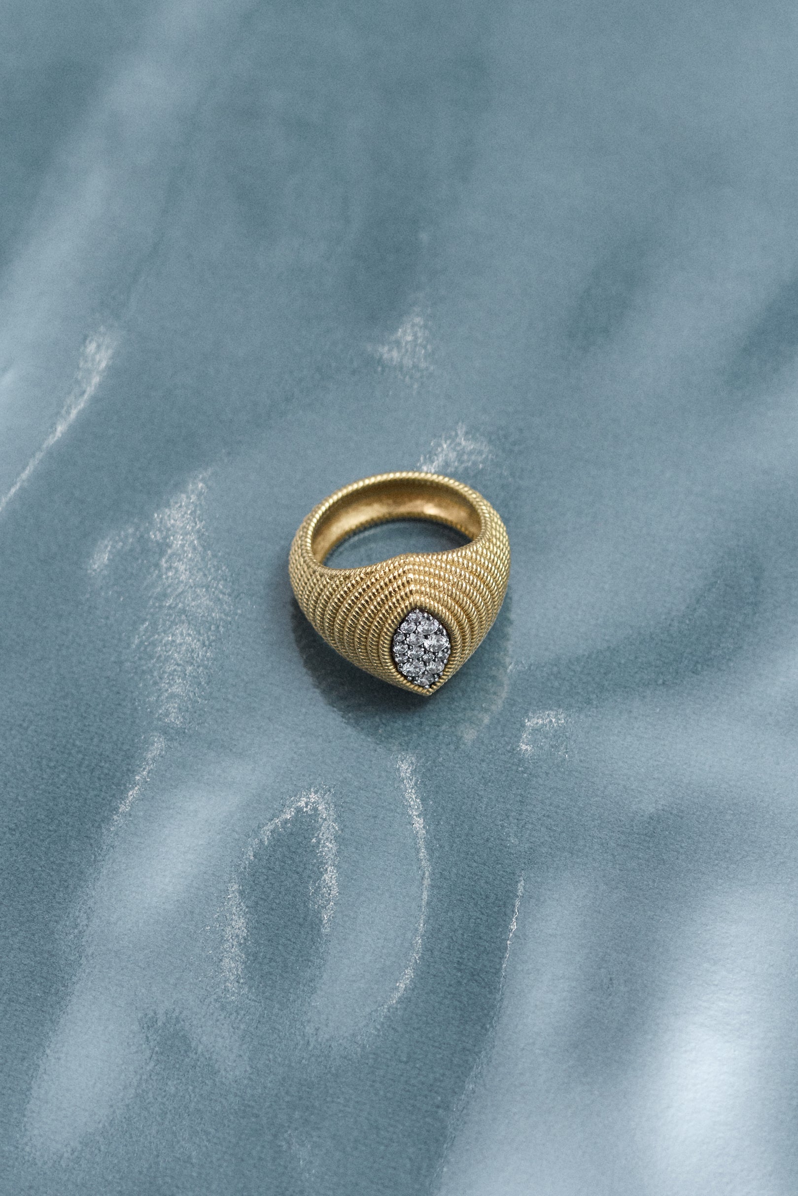 Anillo Cabo dragon rodio negro