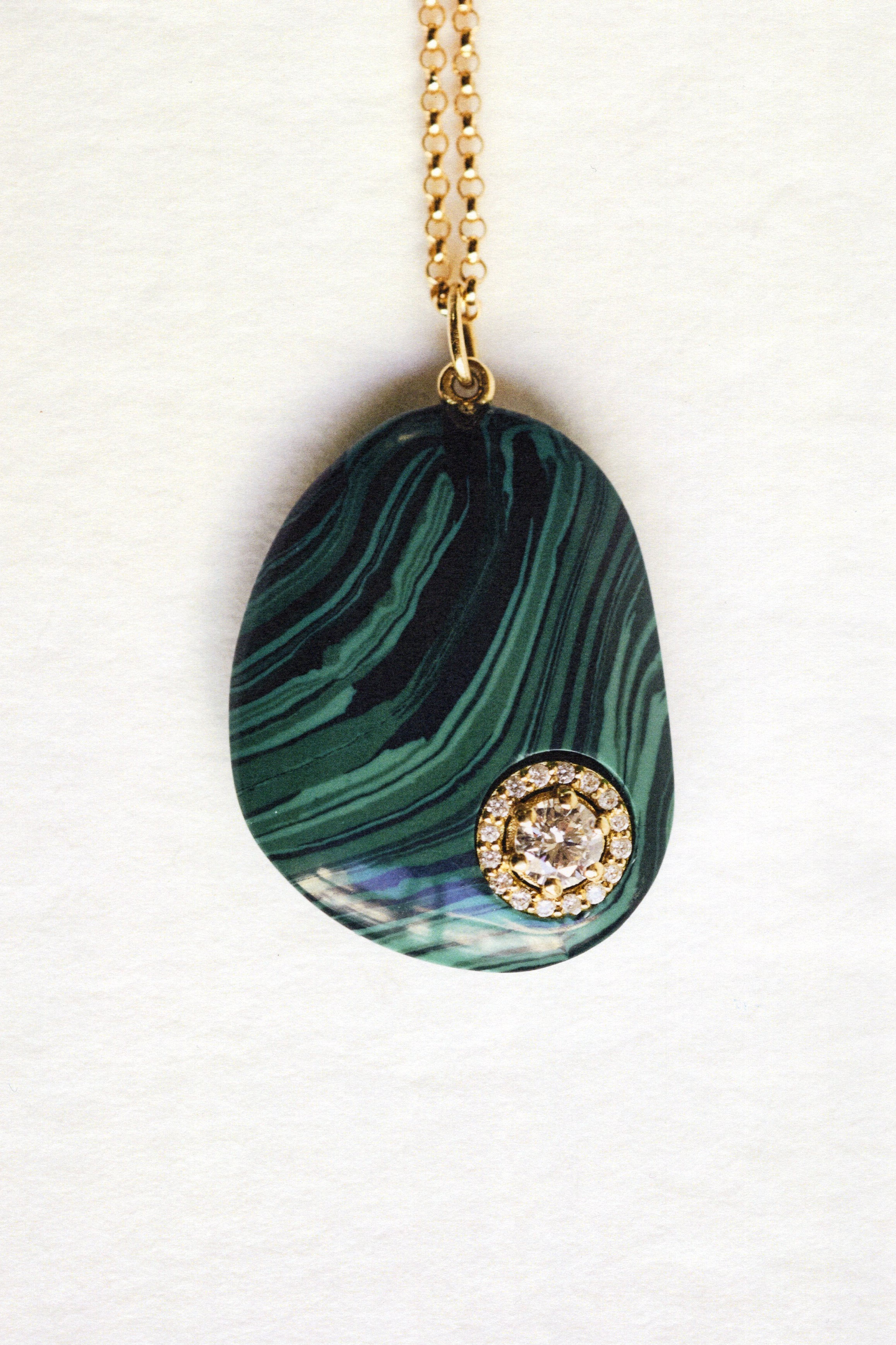 Malachite pendant