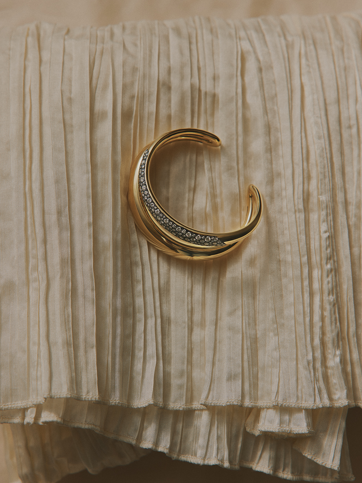 Double Seeds bracelet black rhodium 155 diamonds