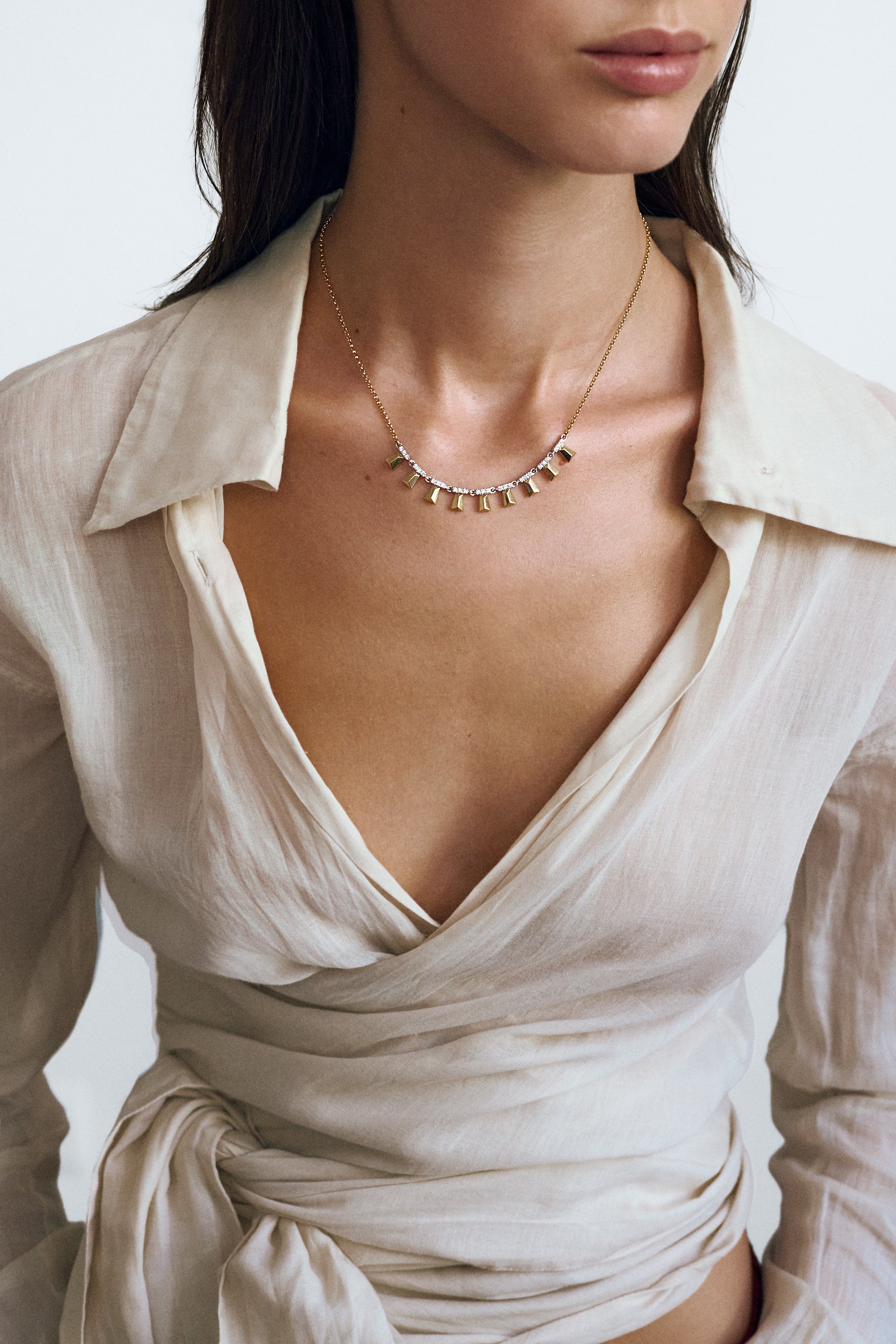 Nine trapeze Ole necklace