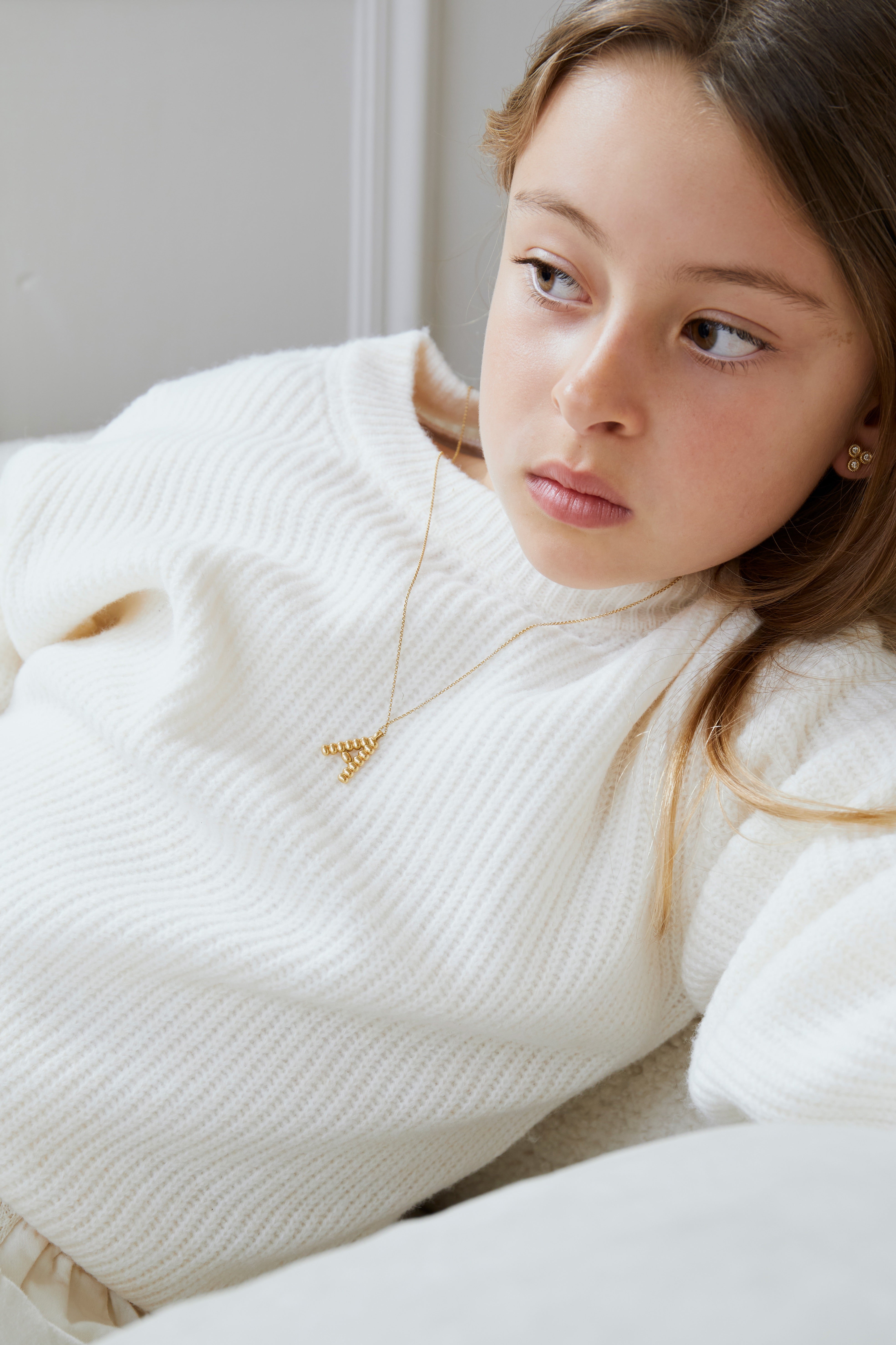 Colgante Gold & Gold letra mini