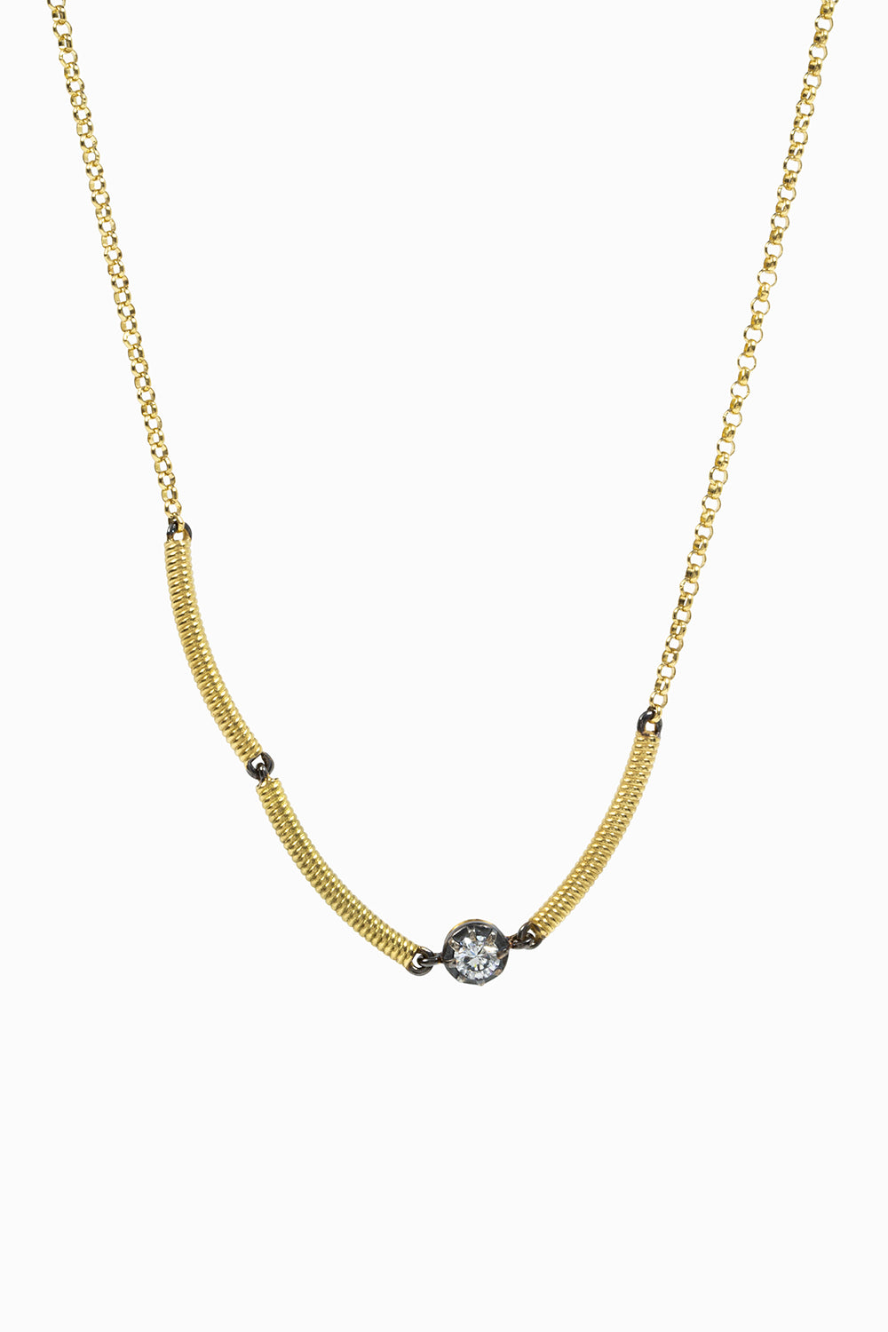 Cabo tube and chain necklace